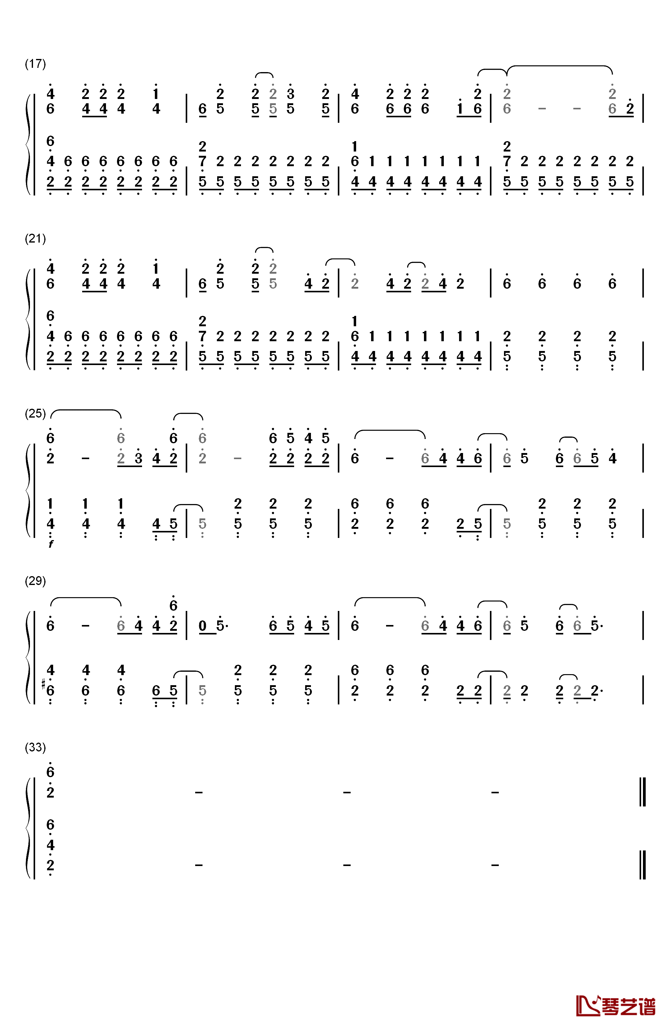 The Walker钢琴简谱-数字双手-Fitz and the Tantrums2