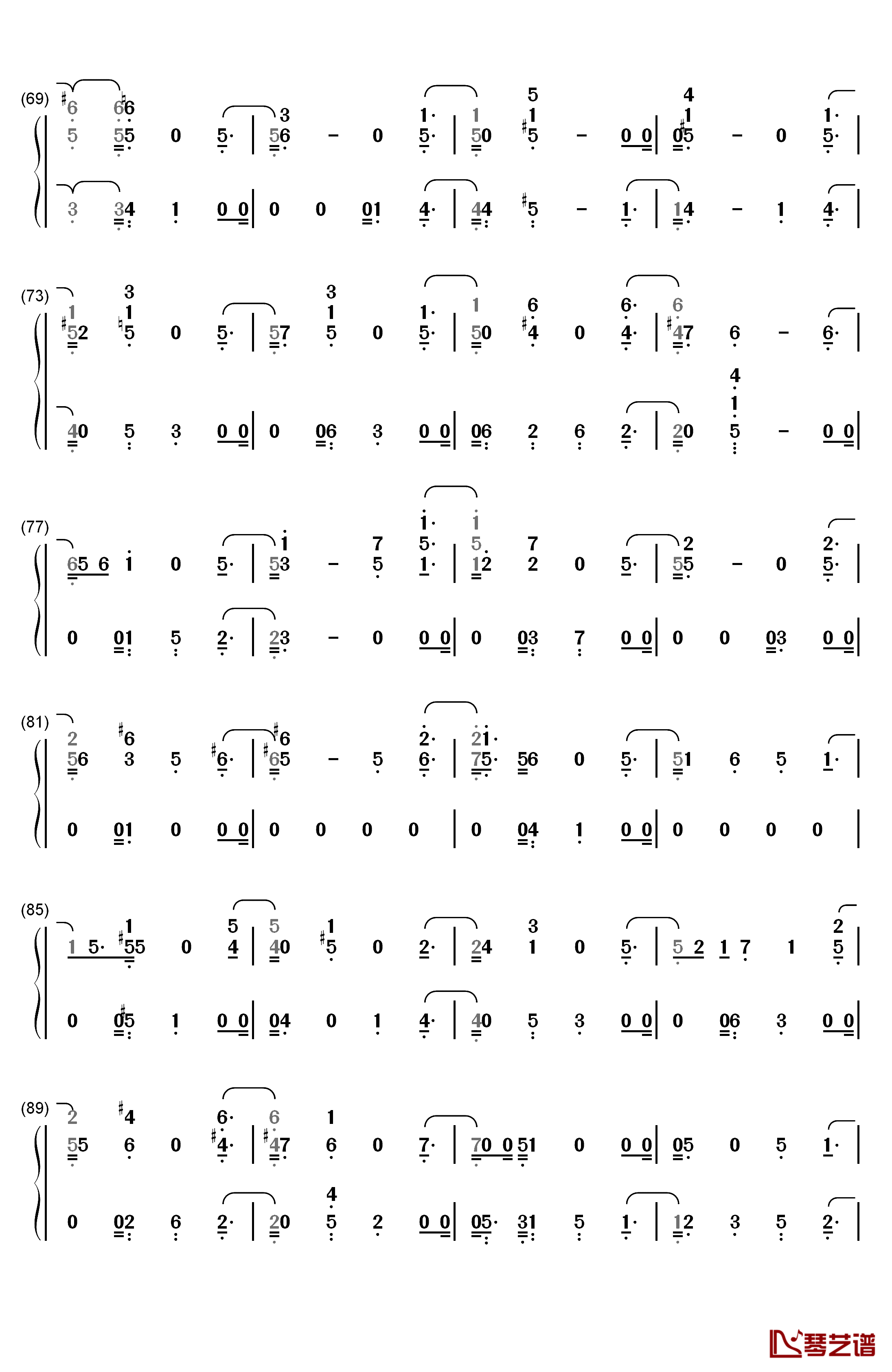 Love You Anymore钢琴简谱-数字双手-Michael Buble4