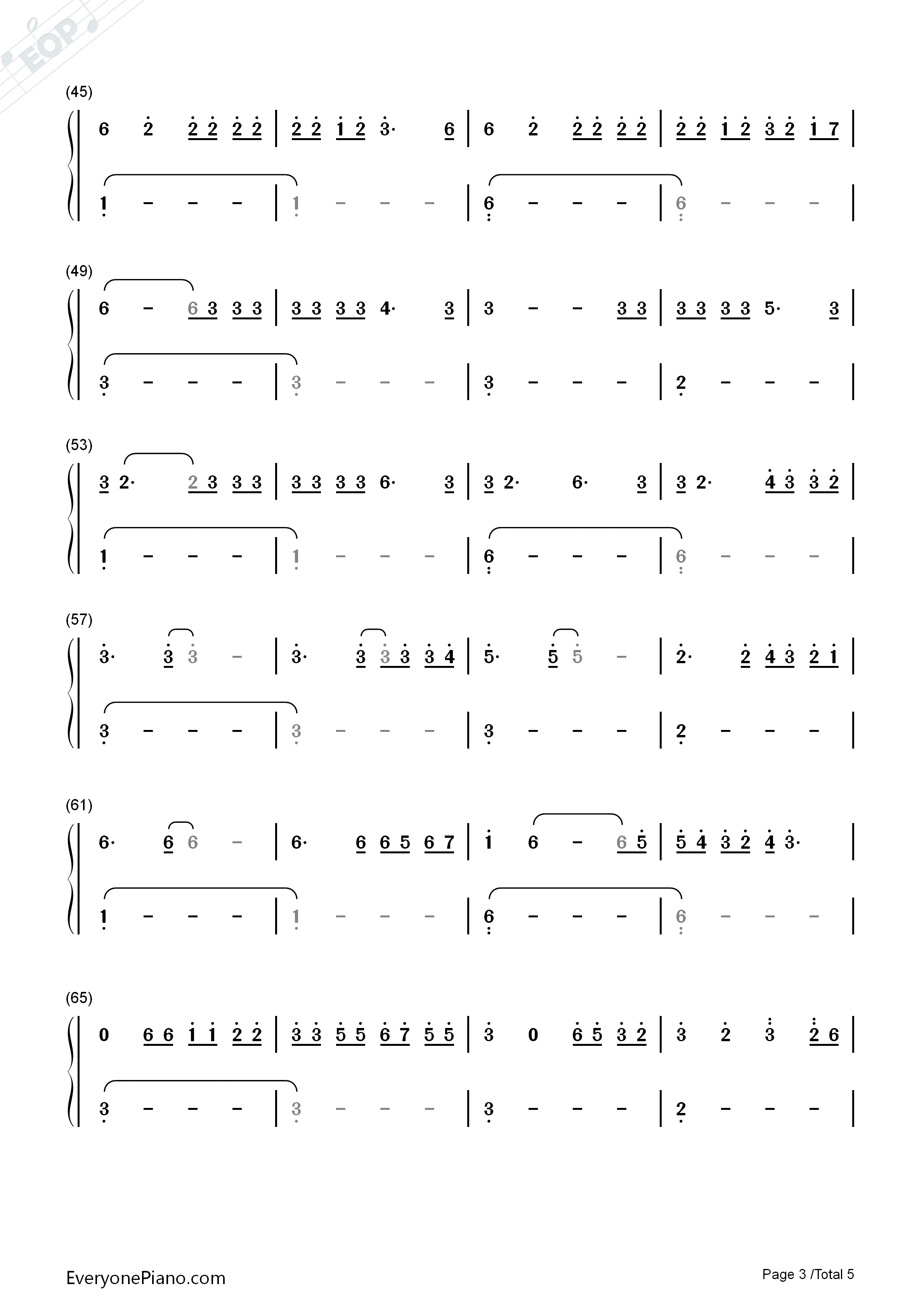 Easier钢琴简谱-5 Seconds of Summer演唱3