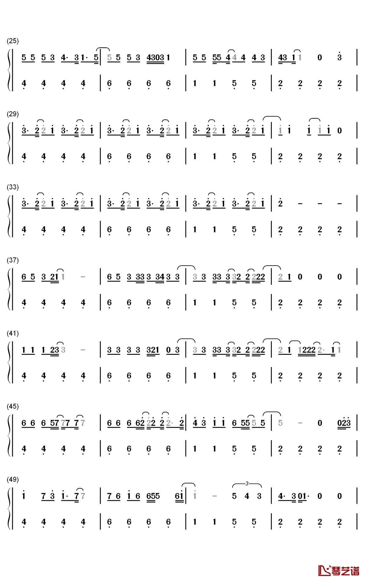 Delete Forever钢琴简谱-Grimes歌曲-数字双手曲谱2