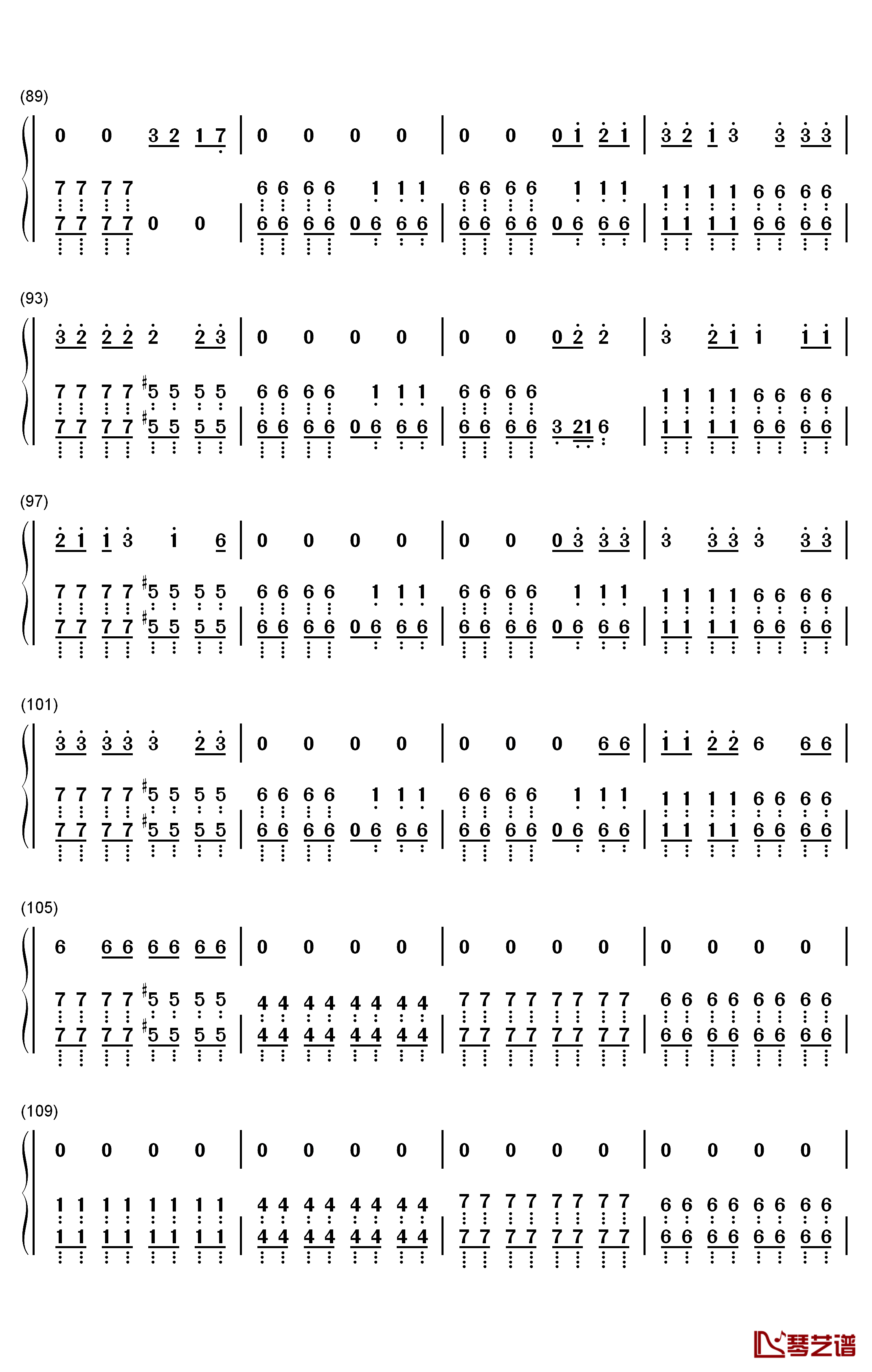 Out of the Black钢琴简谱-数字双手-Royal Blood5