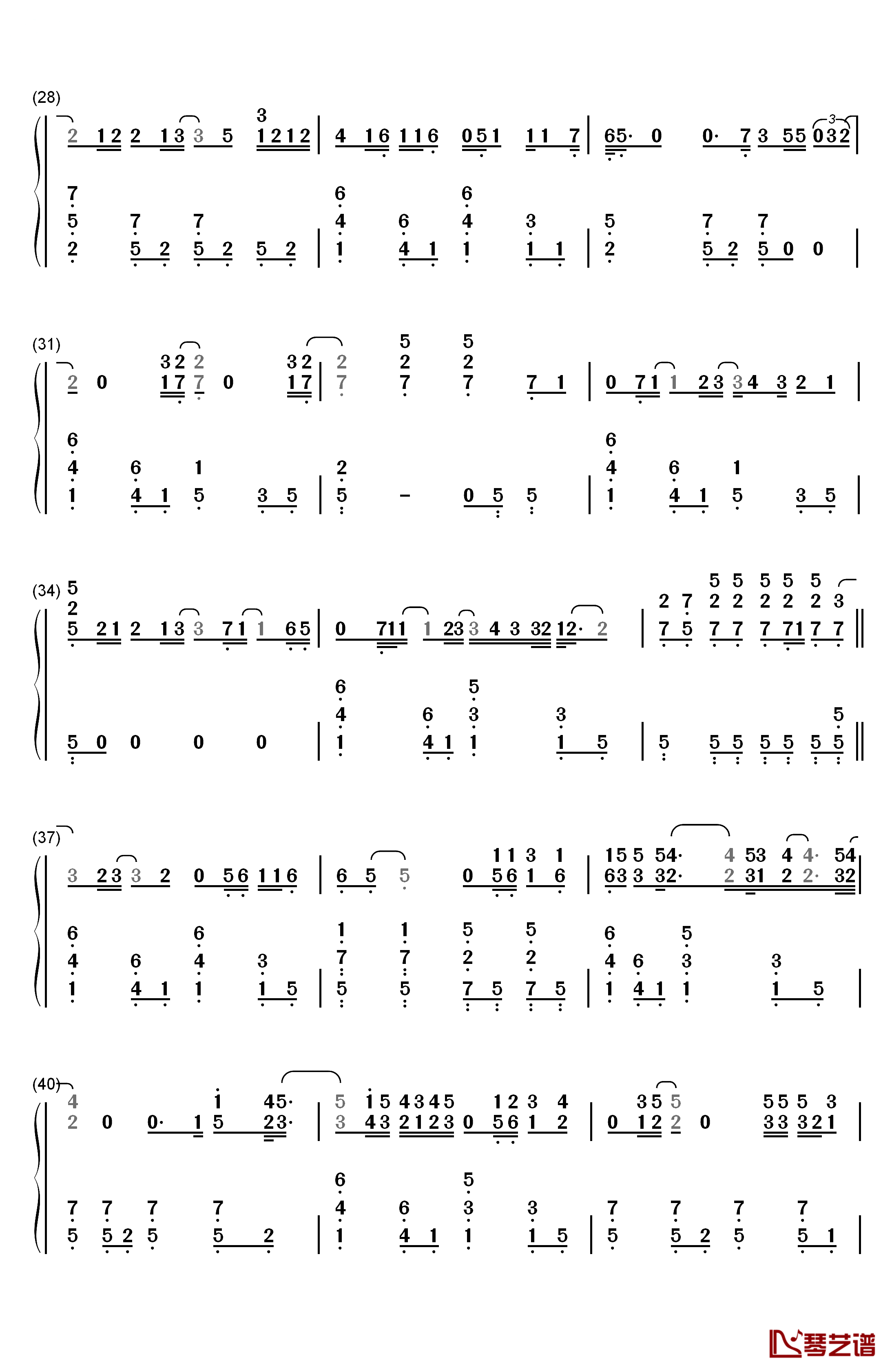 She Keeps Me Warm钢琴简谱-数字双手-Mary Lambert3