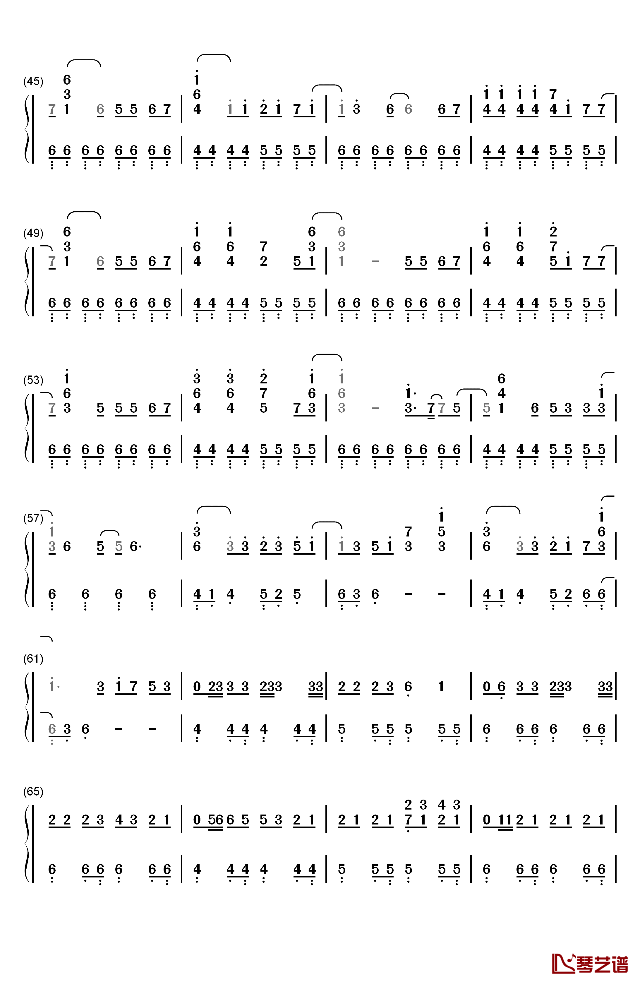 Haru Haru钢琴简谱-数字双手-Big Bang3