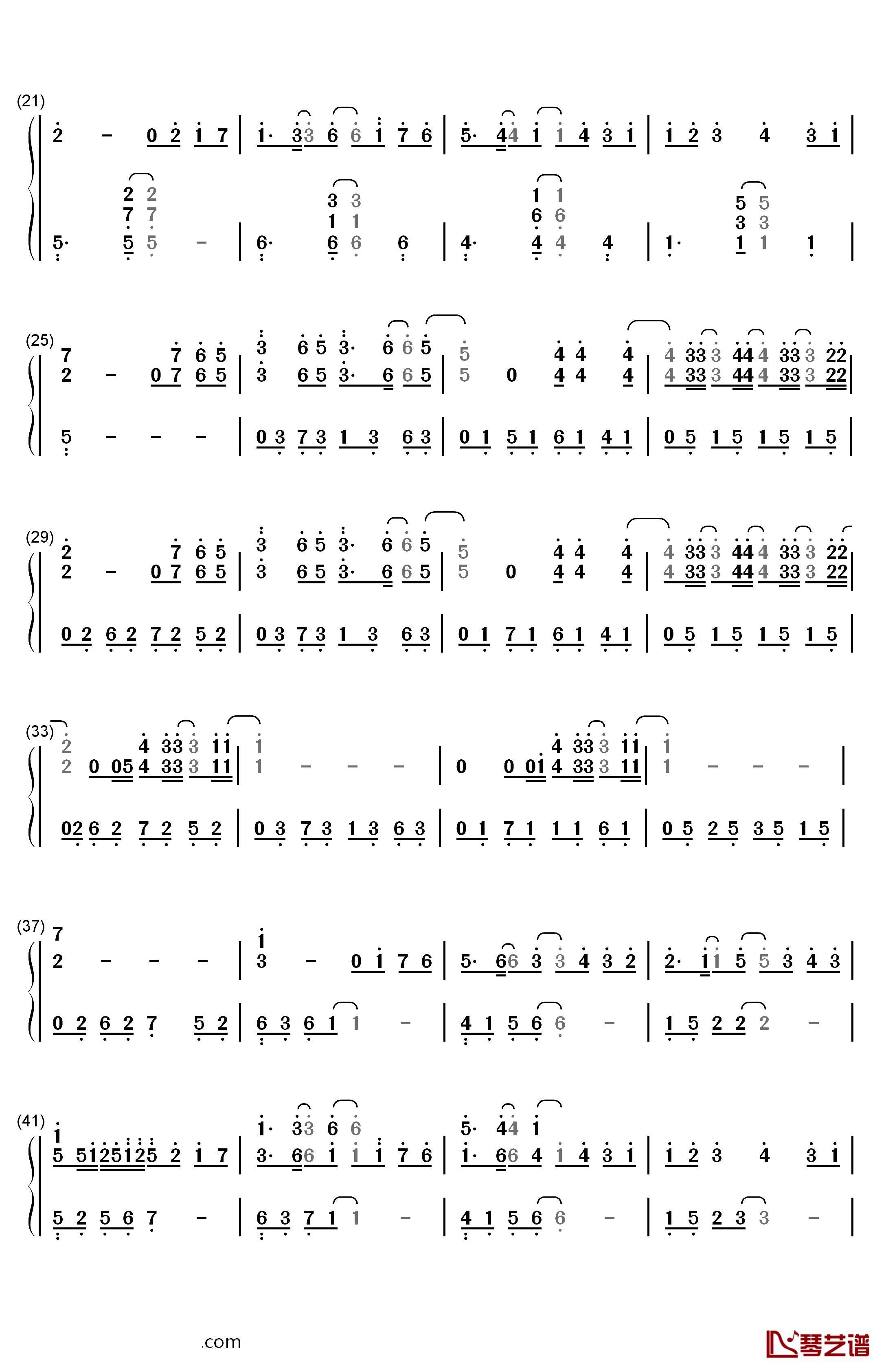 Love The Way You Lie钢琴简谱-数字双手-Eminem Rihanna2