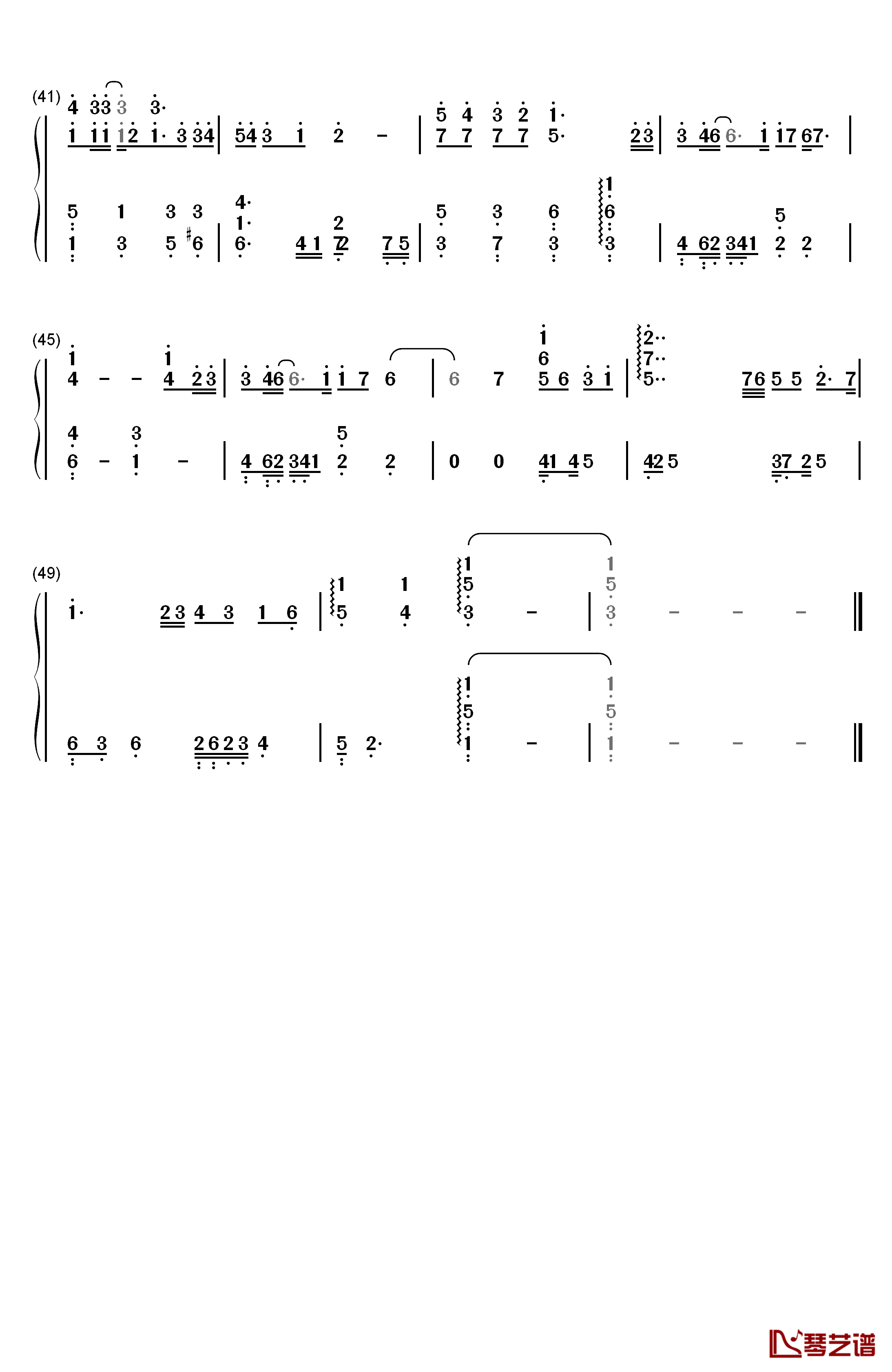 那些你很冒险的梦钢琴简谱-数字双手-林俊杰3