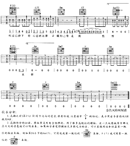 友情岁月《古惑仔》主题歌简谱1