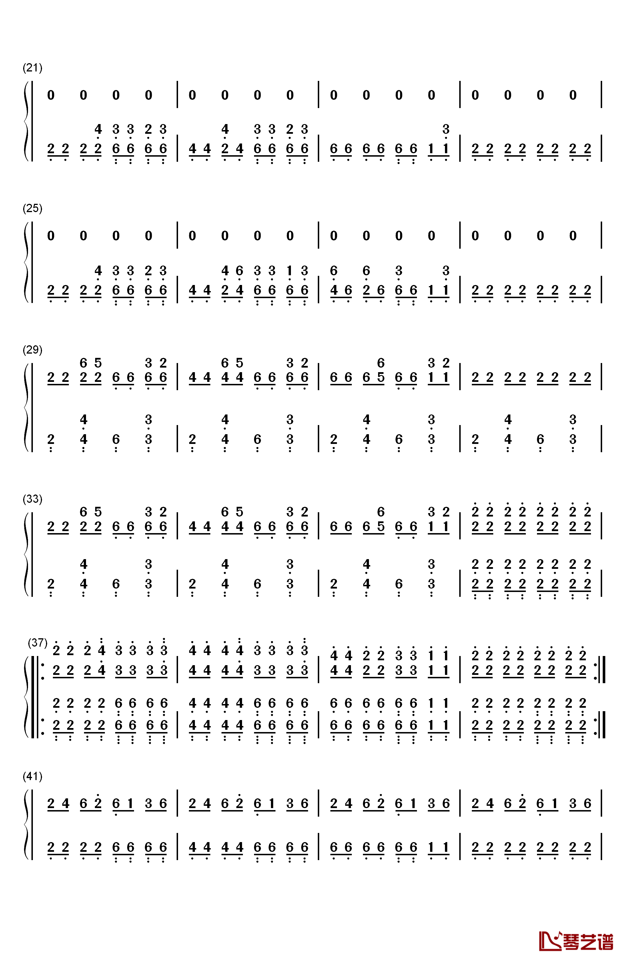 Nie Gefragt钢琴简谱-数字双手-Nachtblut2