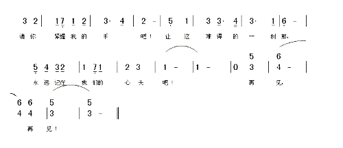 聚别情简谱1