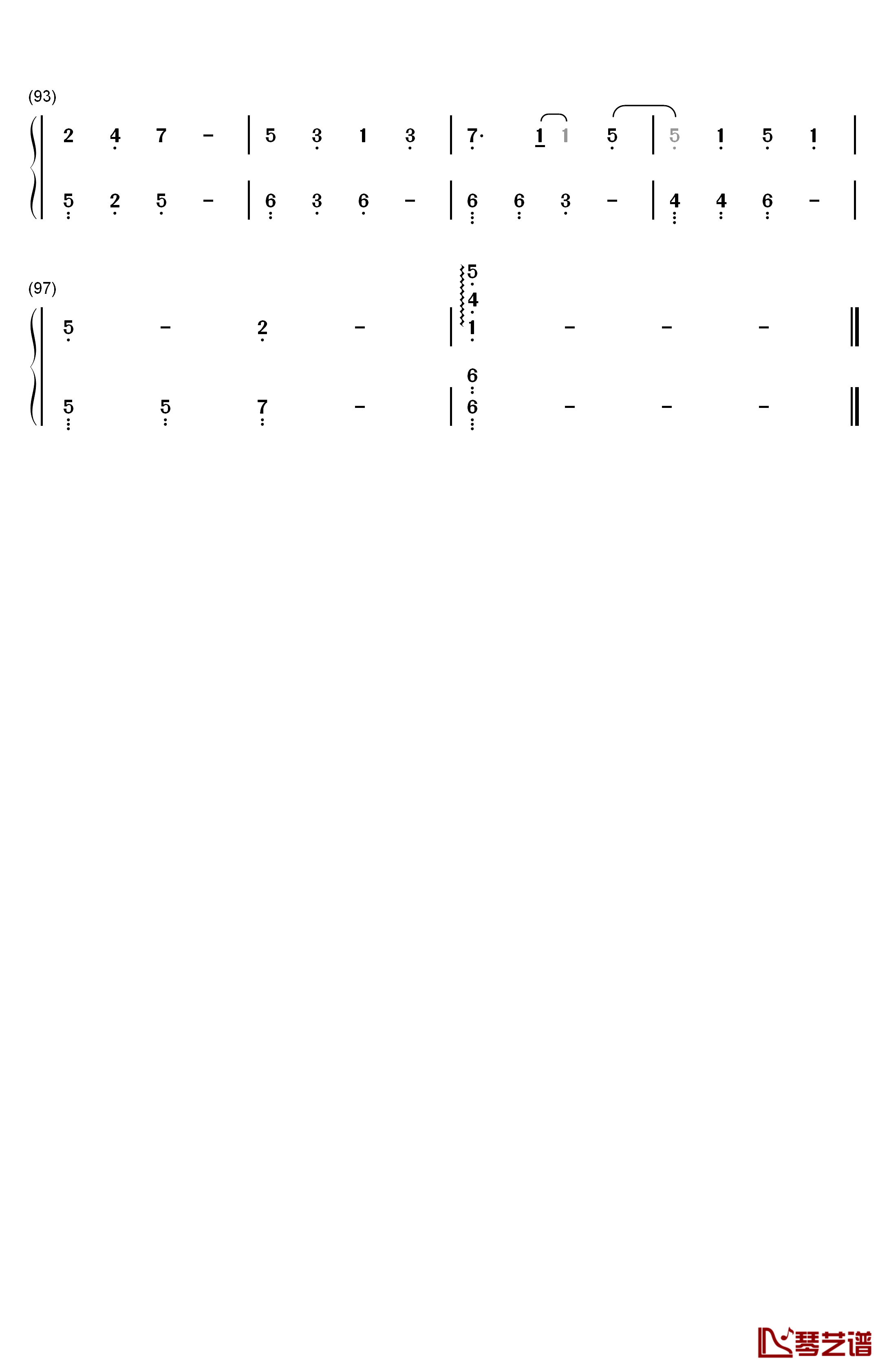 Healer钢琴简谱-数字双手-Lee Pil-ho5