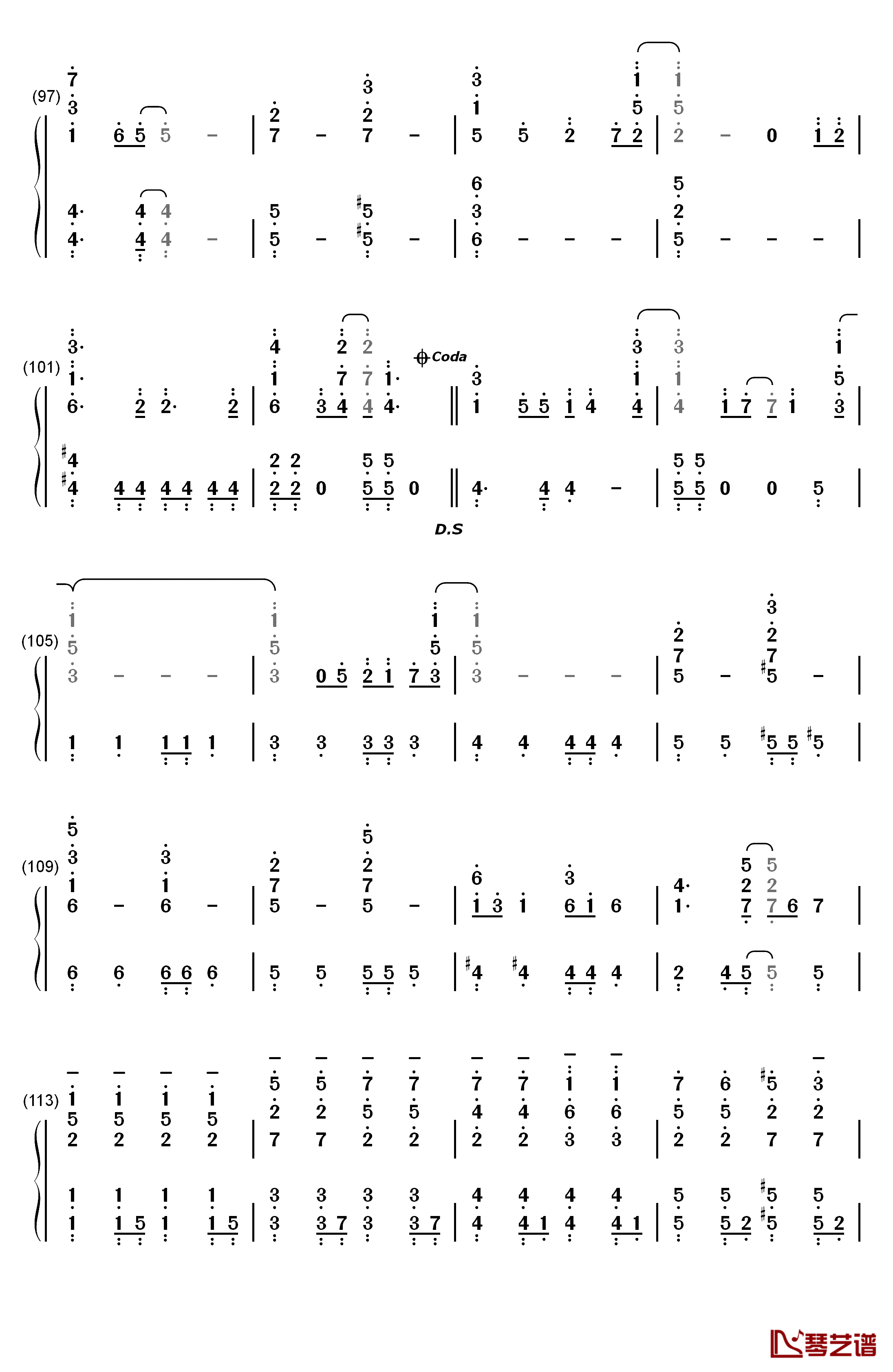 Snow Halation钢琴简谱-数字双手-μ's6