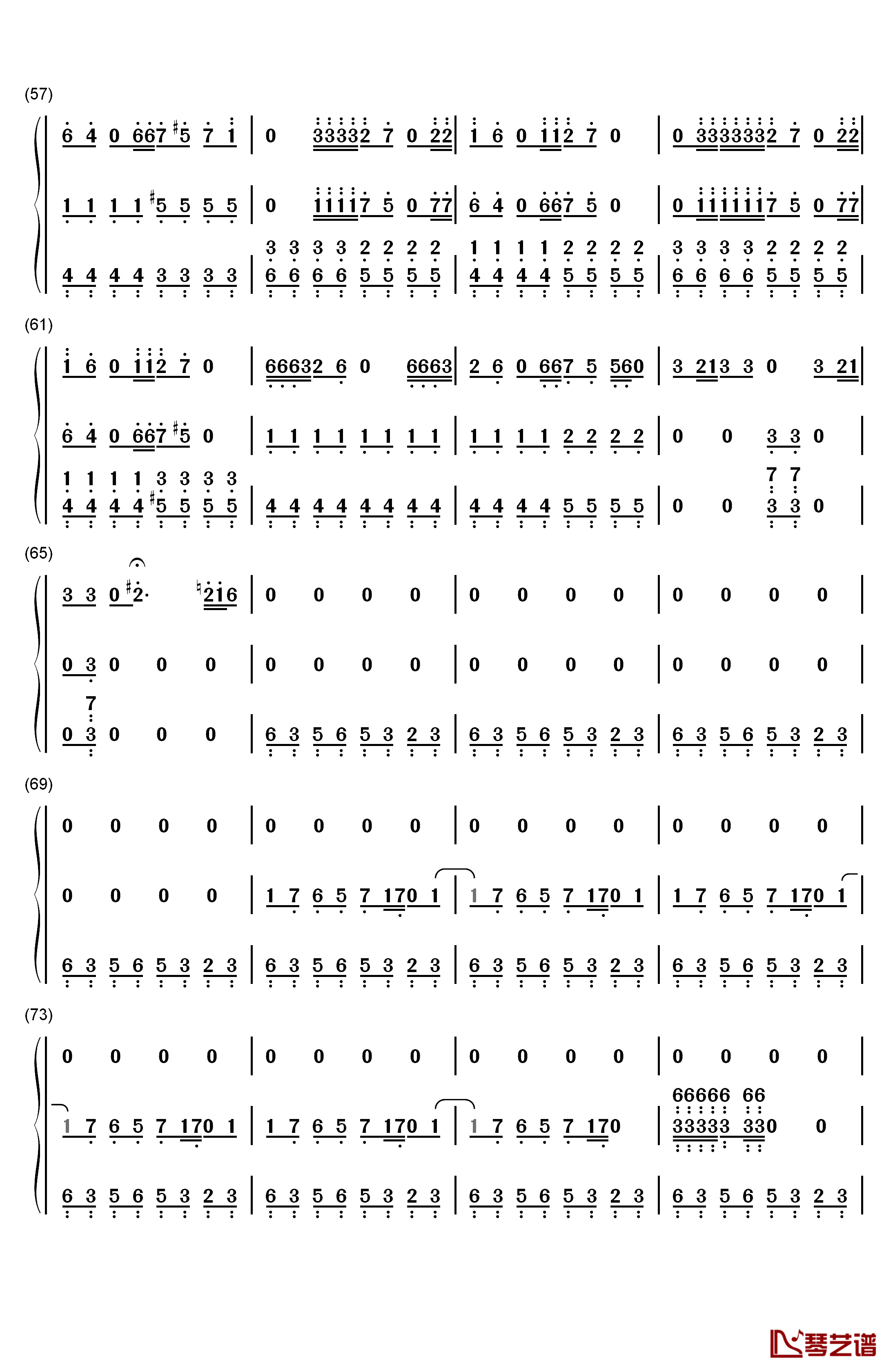 Smooth Criminal钢琴简谱-数字双手-迈克尔 杰克逊4
