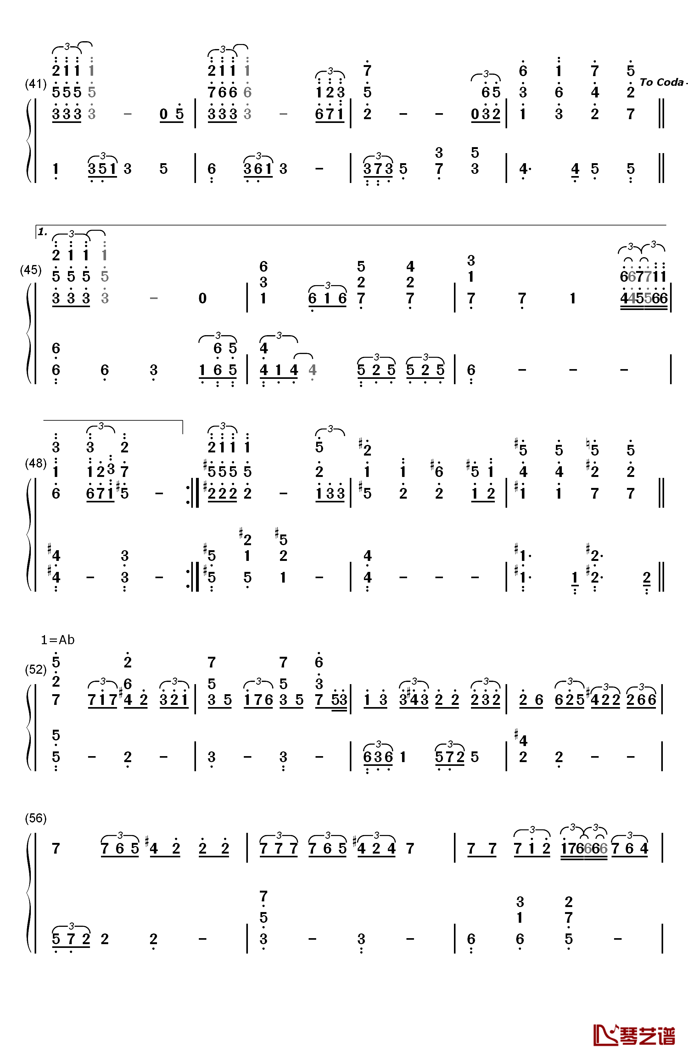 Forever Love钢琴简谱-数字双手-X-Japan  Yoshiki3
