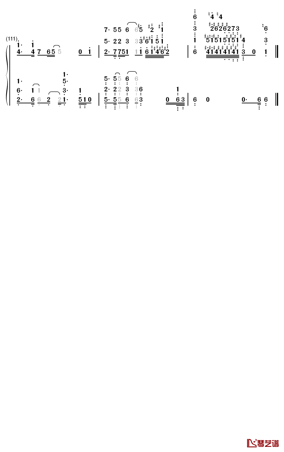 感電钢琴简谱-数字双手-米津玄师10