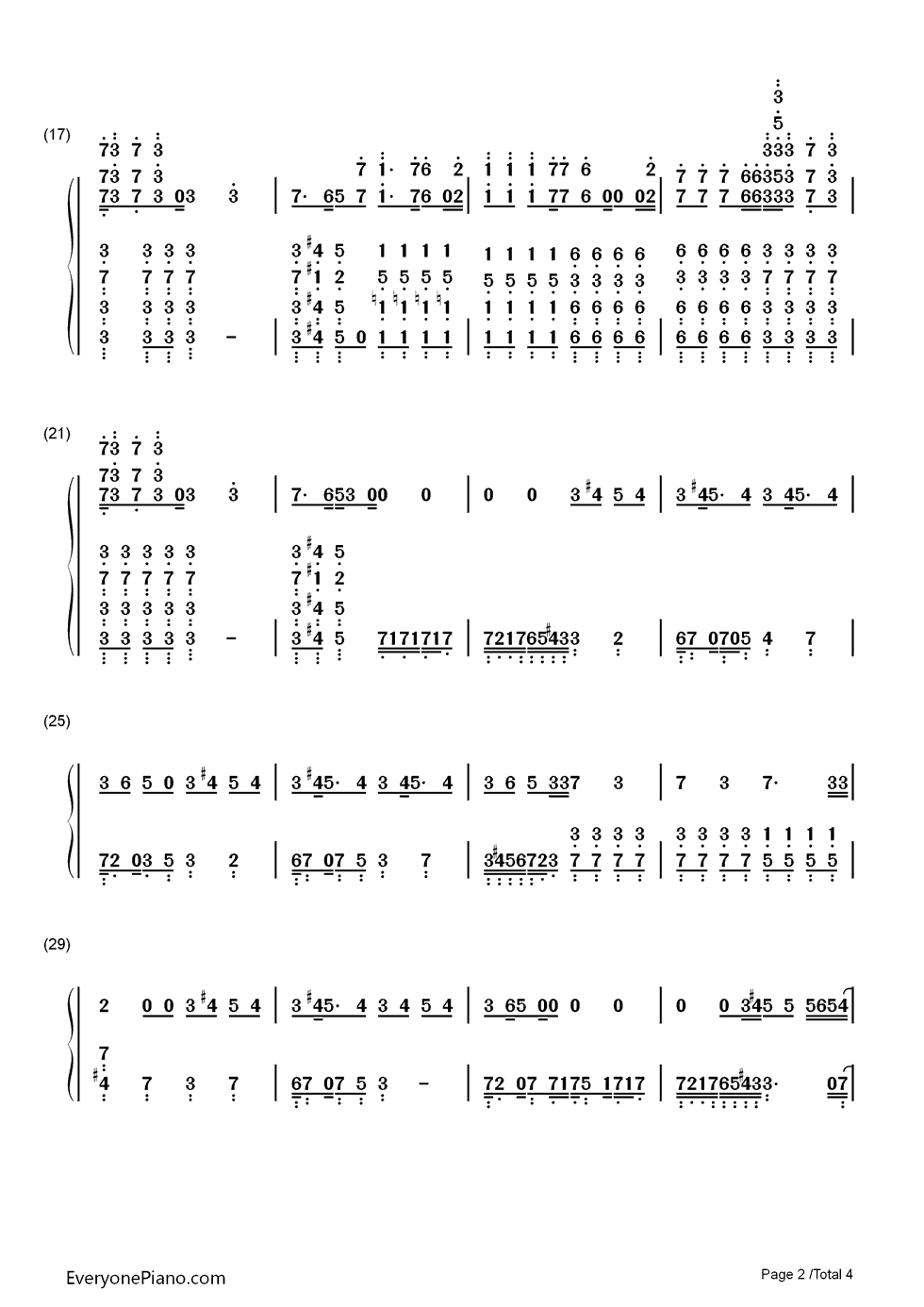 Emperor's New Clothes钢琴简谱-数字双手-Panic! at the Disco2