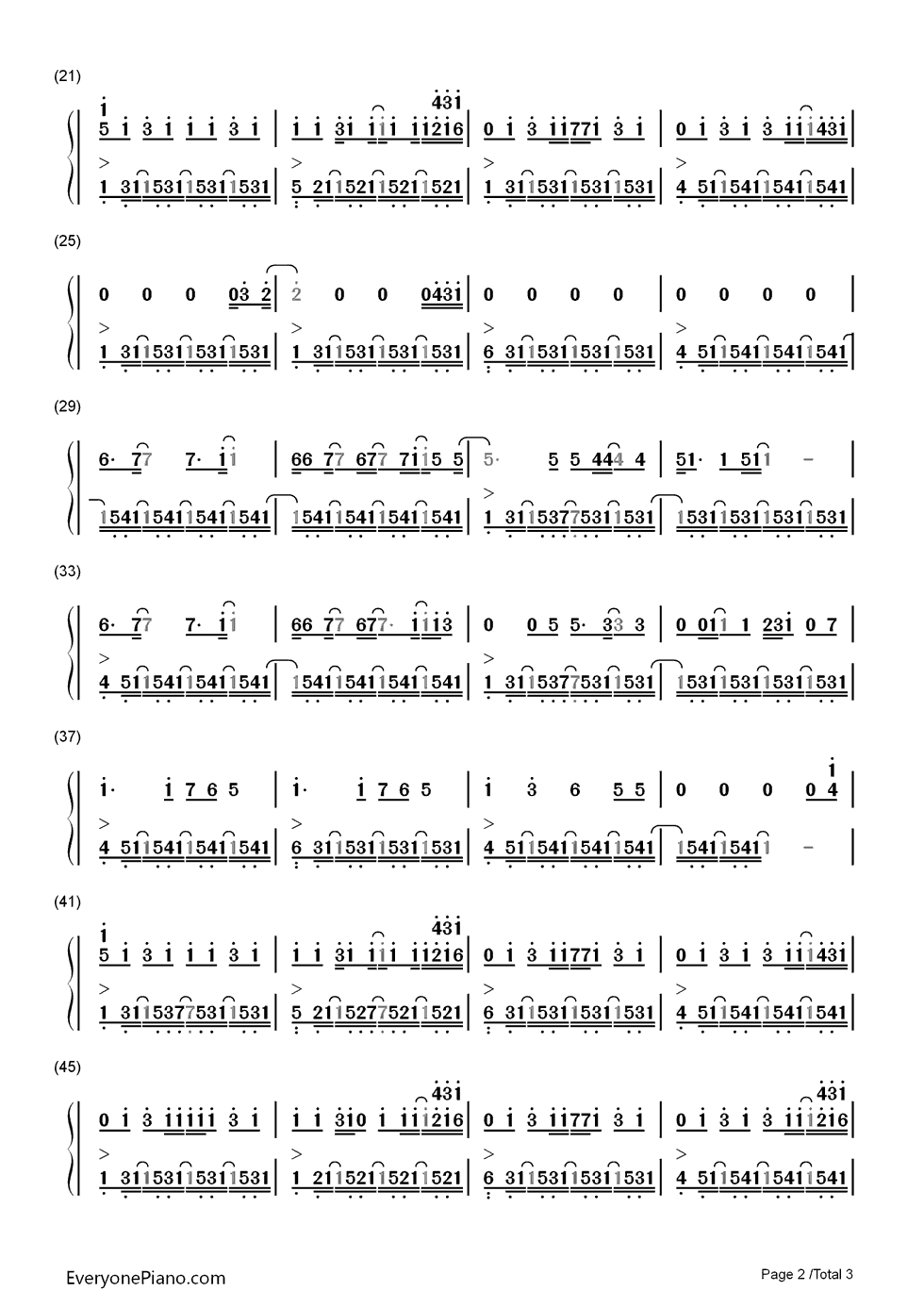 This Love钢琴简谱-数字双手-Taylor Swift2