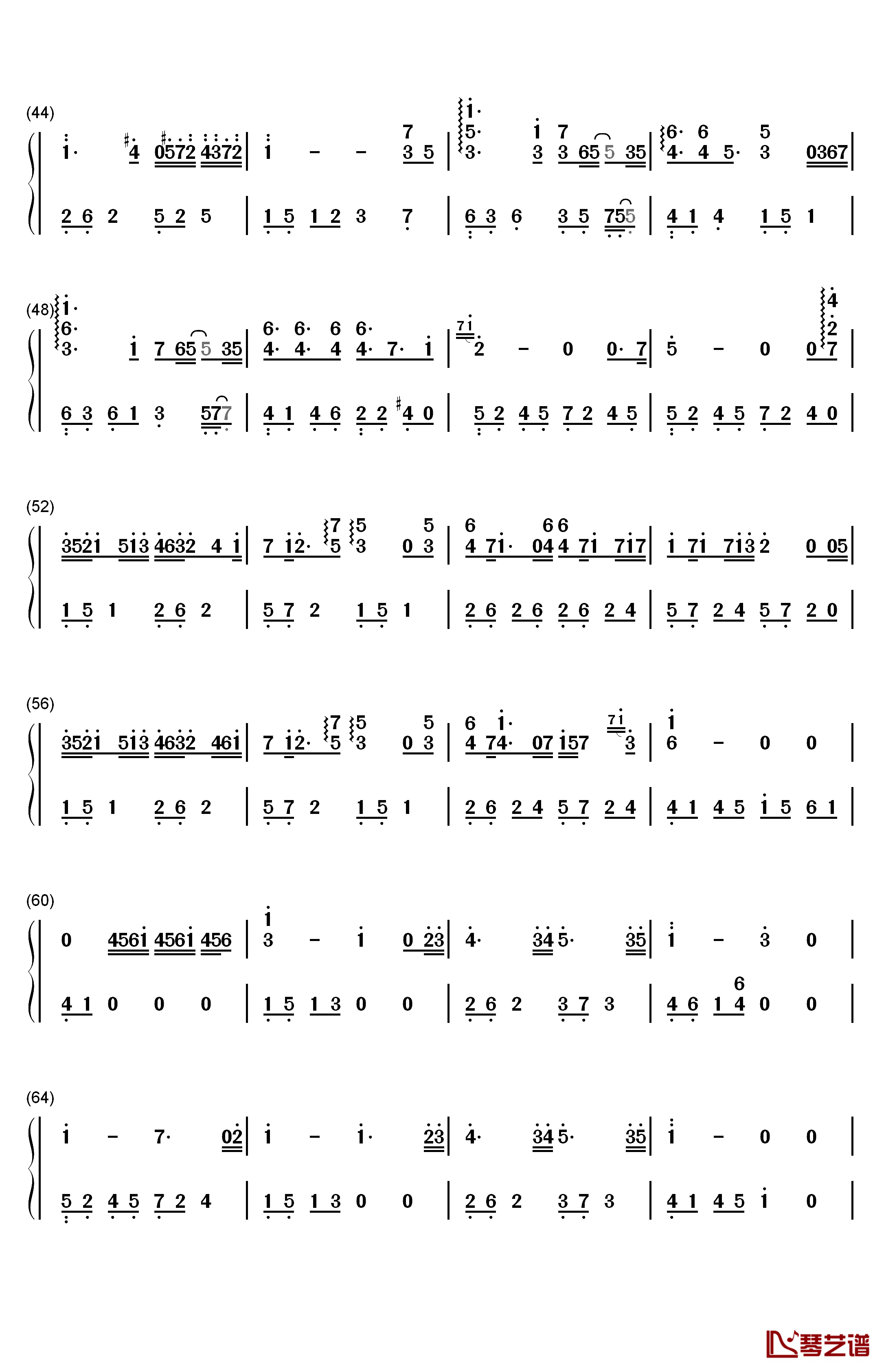 Escape from Love钢琴简谱-数字双手-Andemund Orchestra3