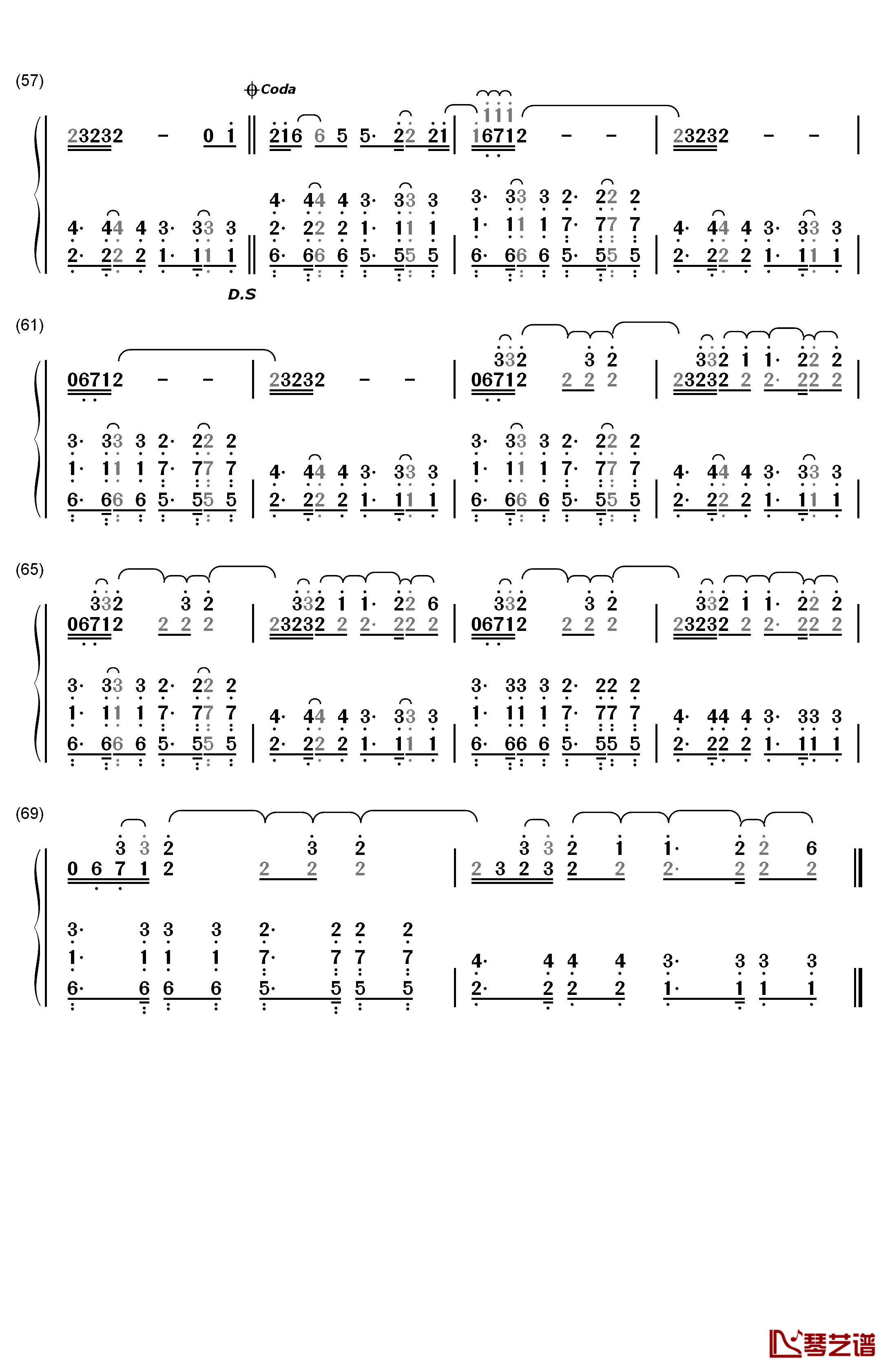 King钢琴简谱-数字双手-Years & Years4