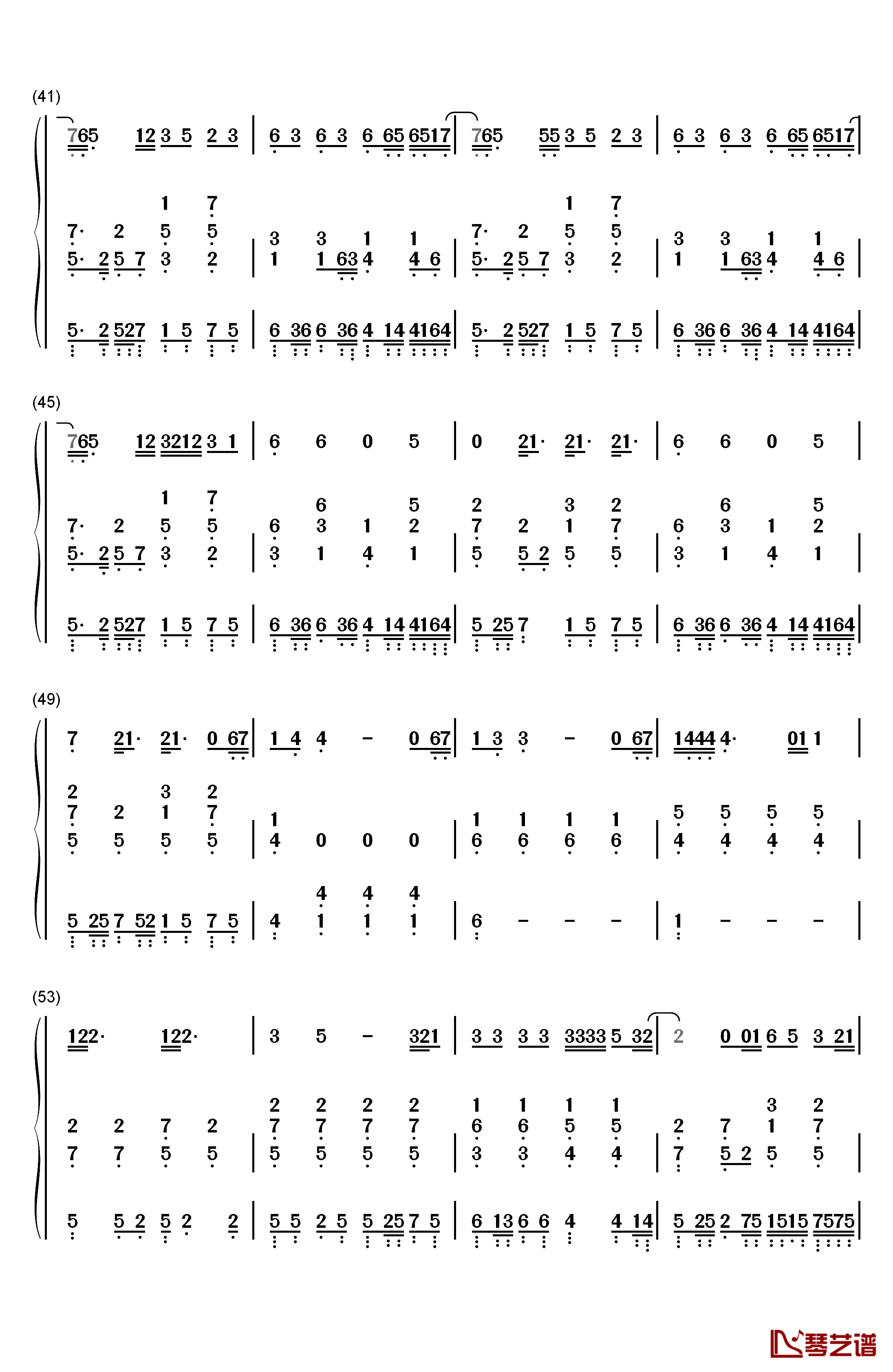 I knew you were trouble钢琴简谱-数字双手-taylor swift  泰勒·斯威夫特4