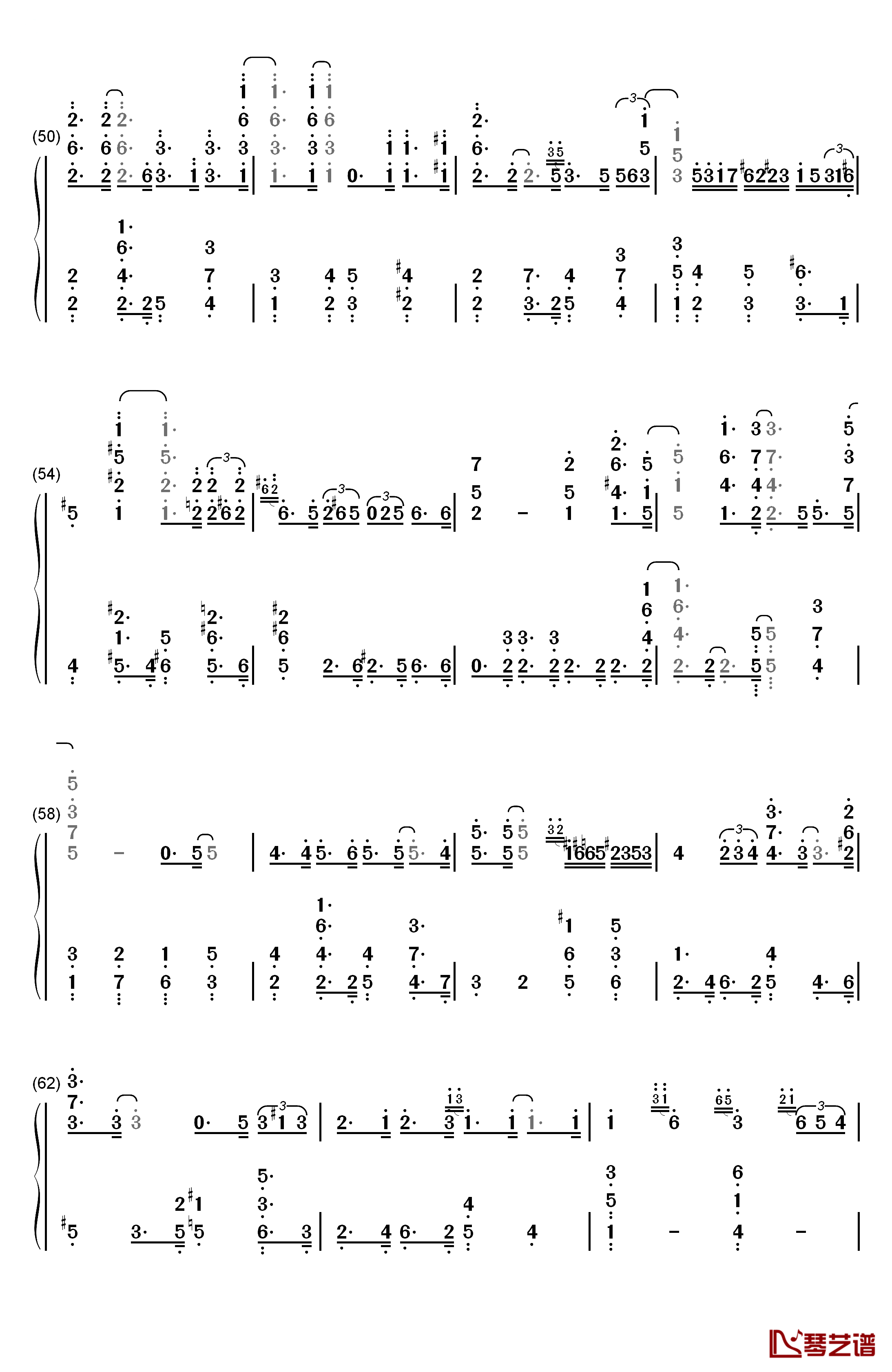 Blue Moon钢琴简谱-数字双手-Richard Rodgers  Lorenz Hart4