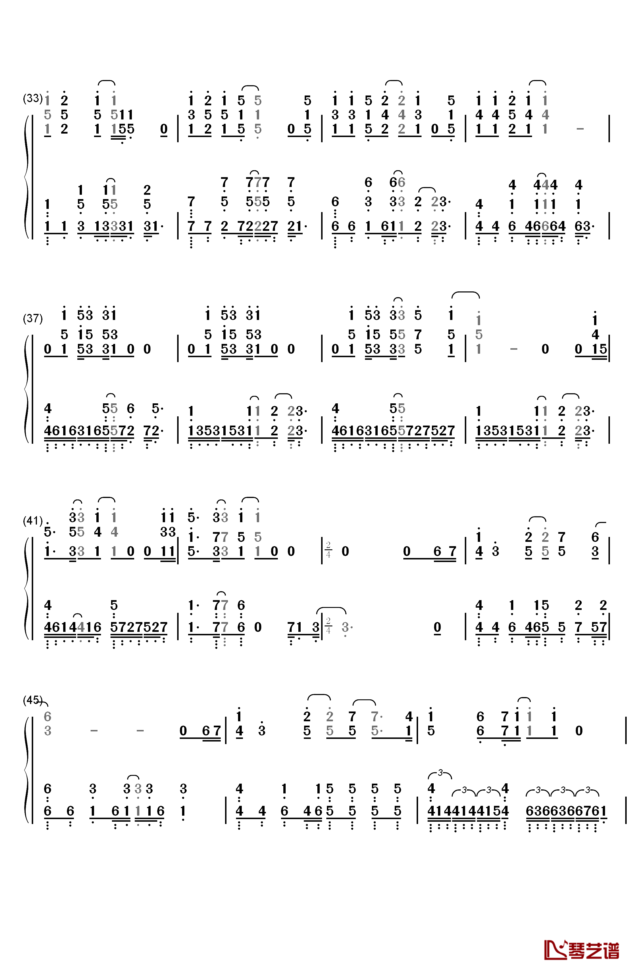 You're Beautiful钢琴简谱-数字双手-James Blunt3