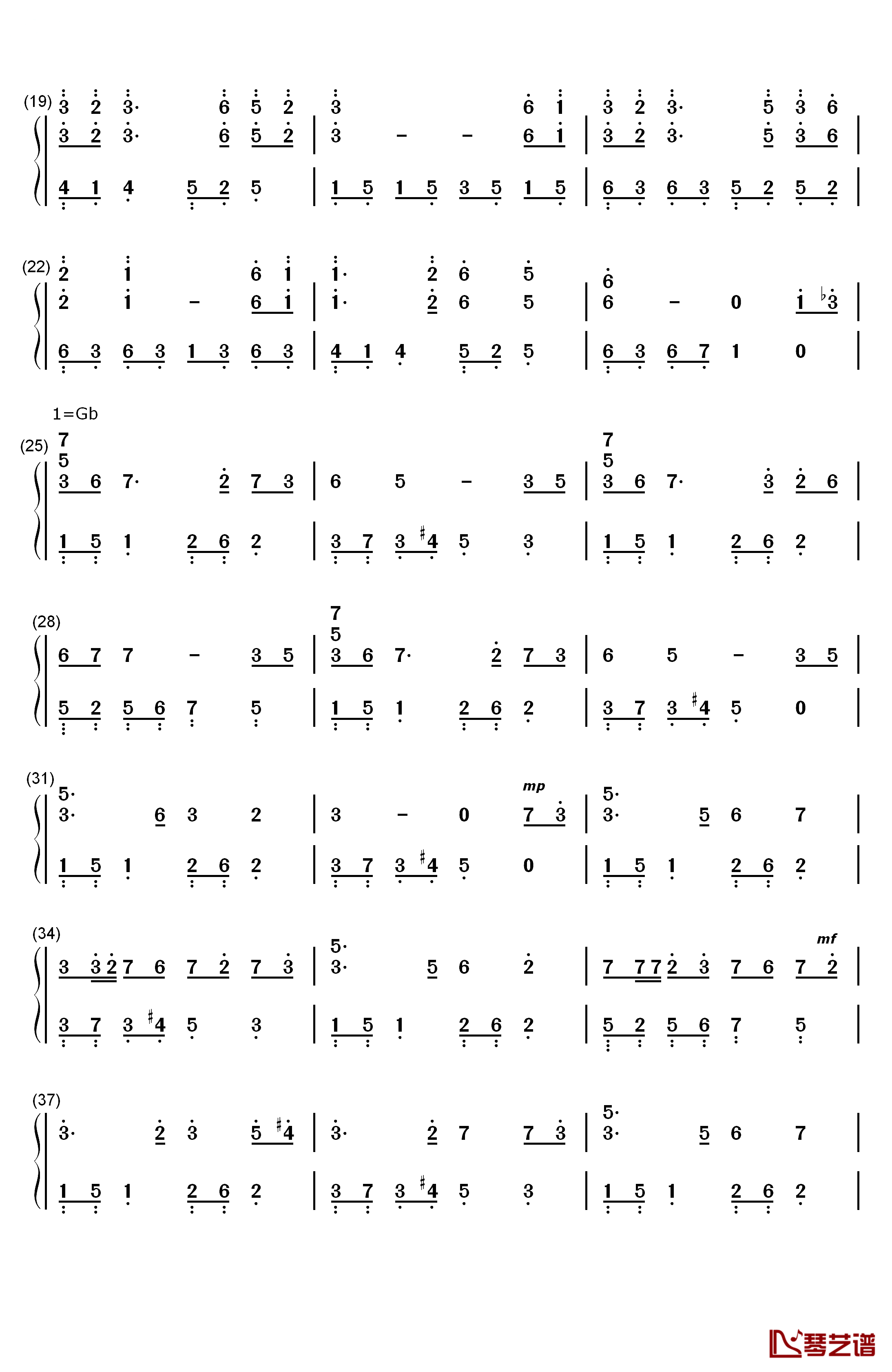 风居住的街道纯钢琴曲钢琴简谱-数字双手-矶村由纪子2