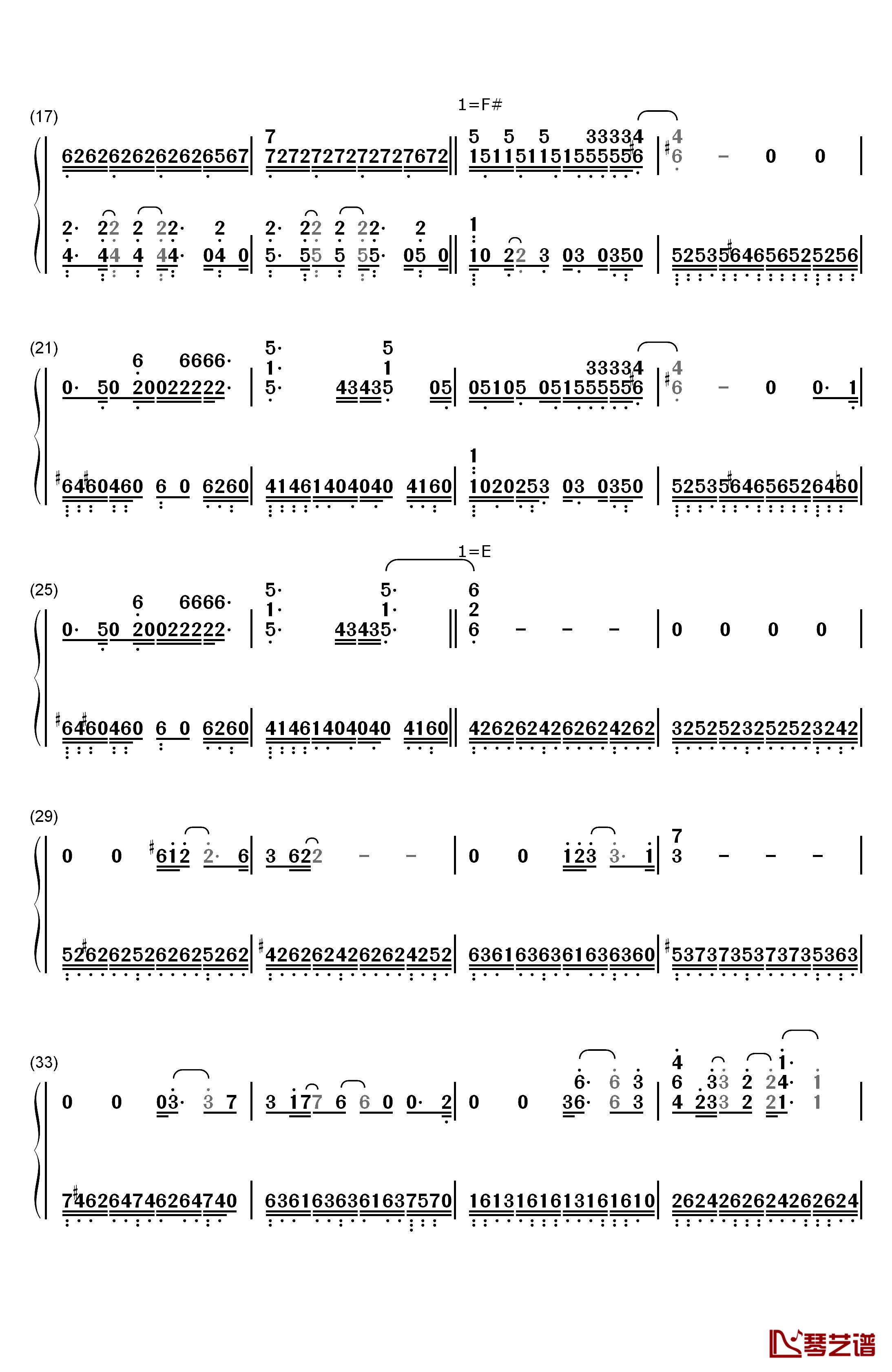 Atlas钢琴简谱-数字双手-Coldplay2