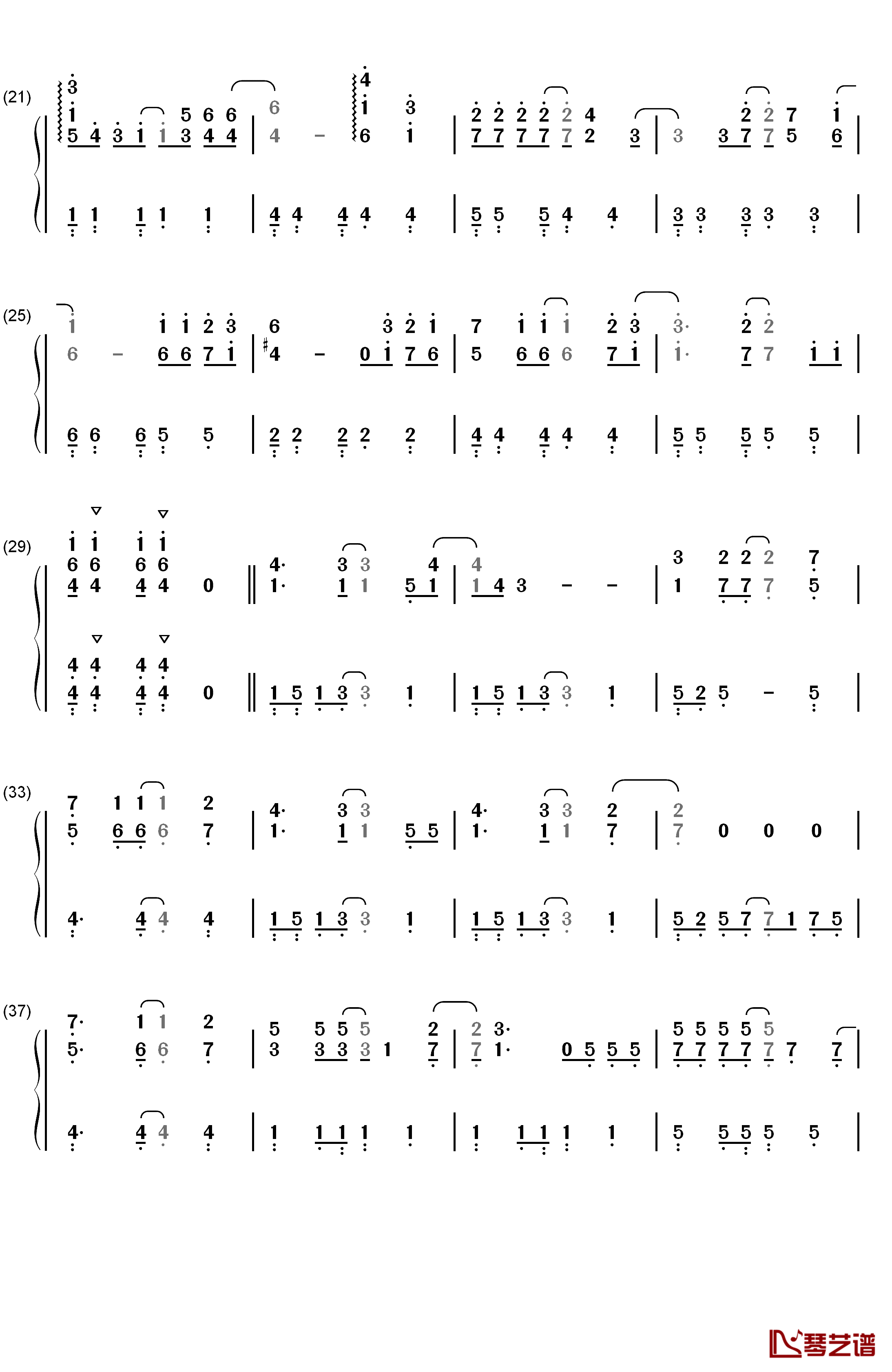 Shape of My Heart钢琴简谱-数字双手-Backstreet Boys2