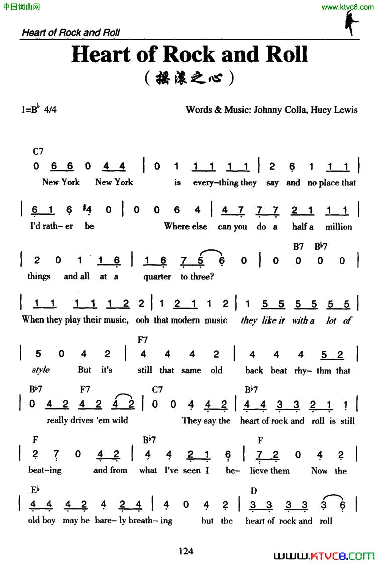 HeartofRockandRoll摇滚之心Heart of Rock and Roll摇滚之心简谱1
