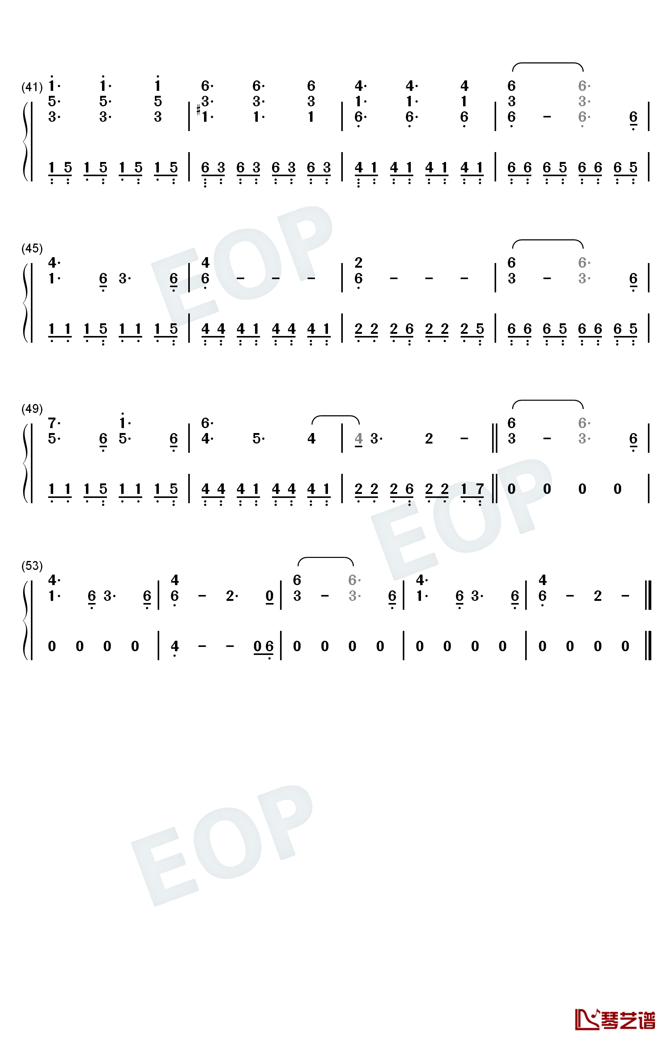 A Forest钢琴简谱-数字双手-Ramin Djawadi3