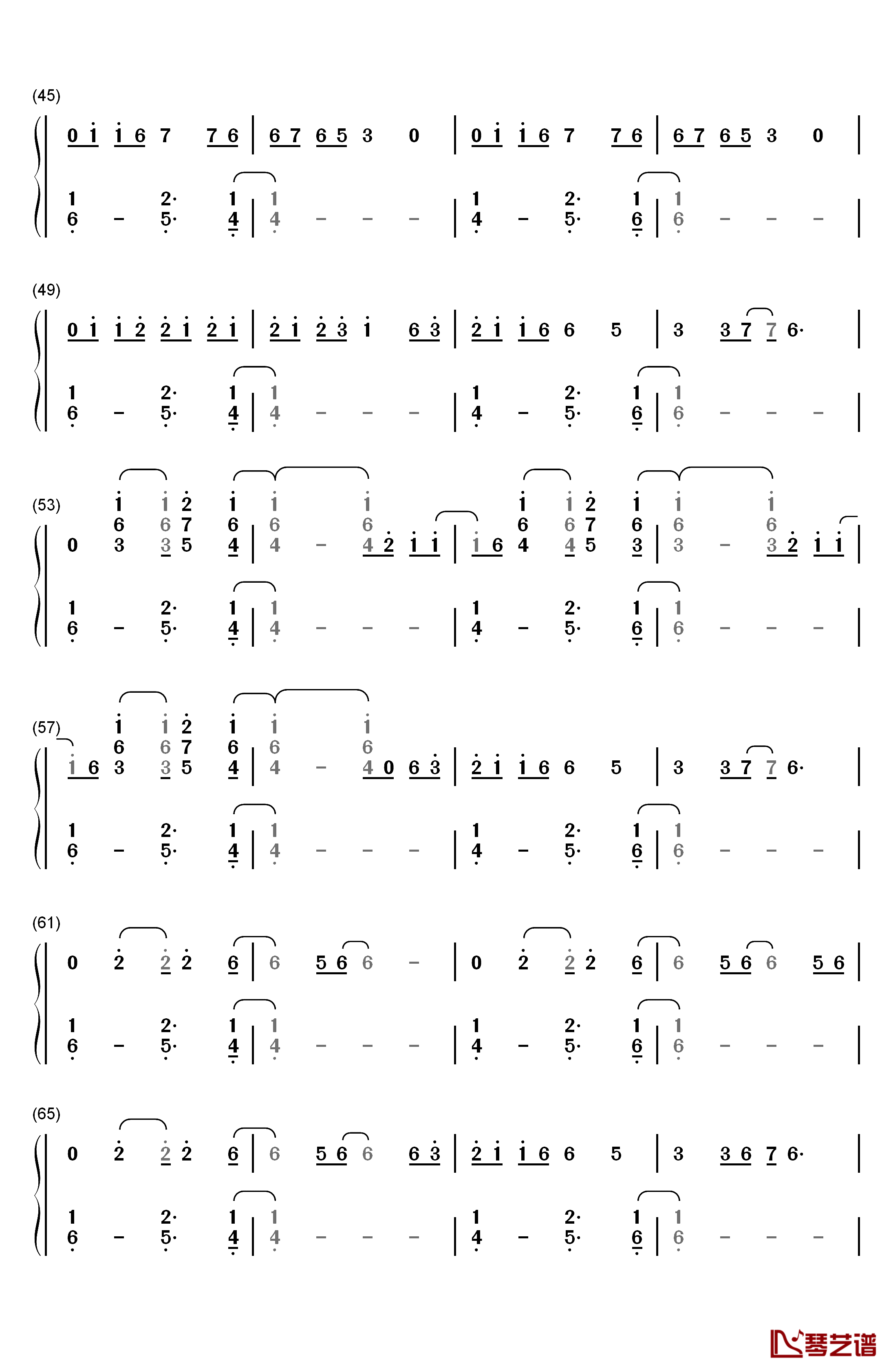 Find You钢琴简谱-数字双手-Nick Jonas3