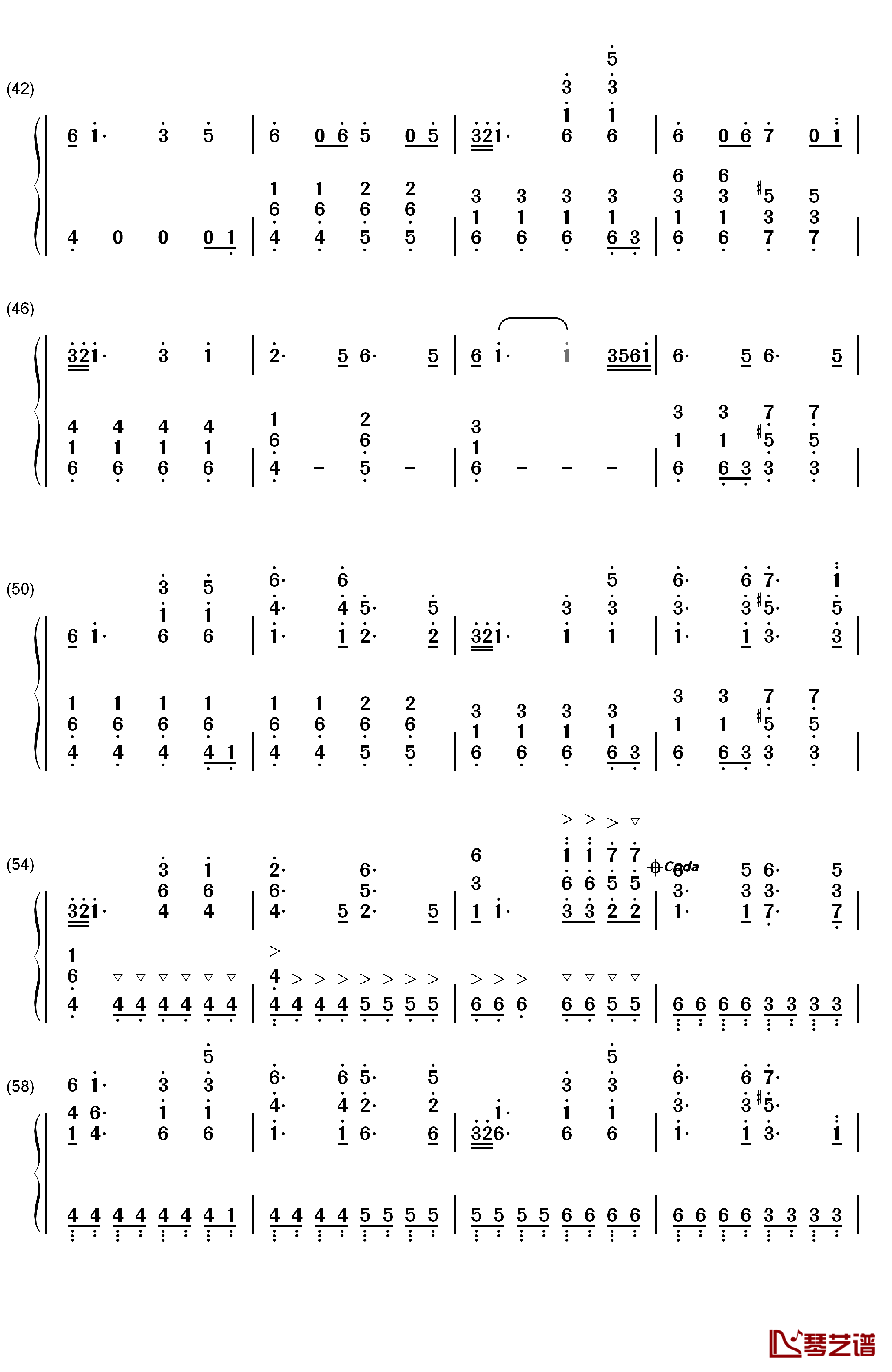 Waiting for Love钢琴简谱-数字双手-Avicii3