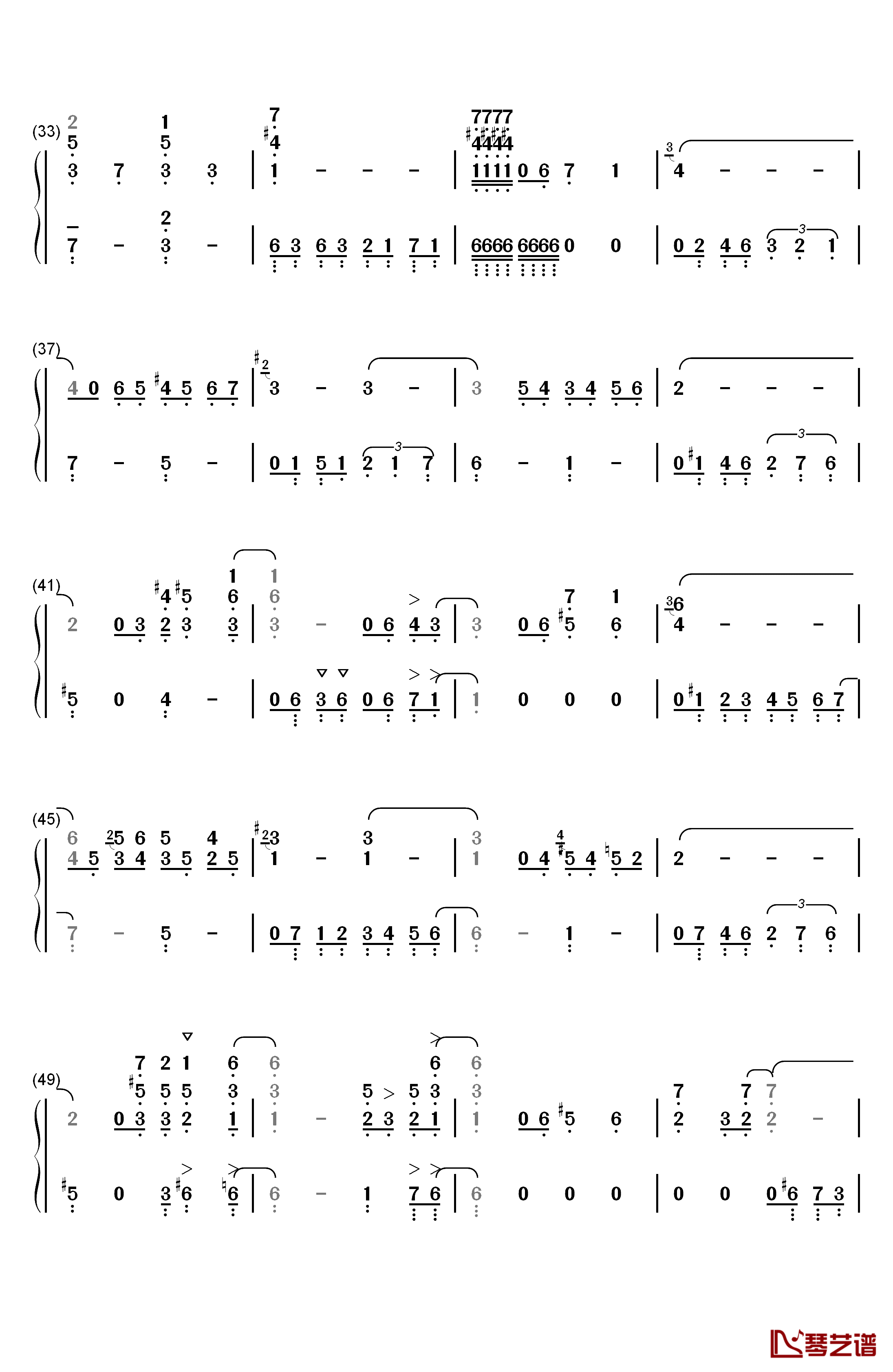 Autumn Leaves钢琴简谱-数字双手-Joseph Kosma3