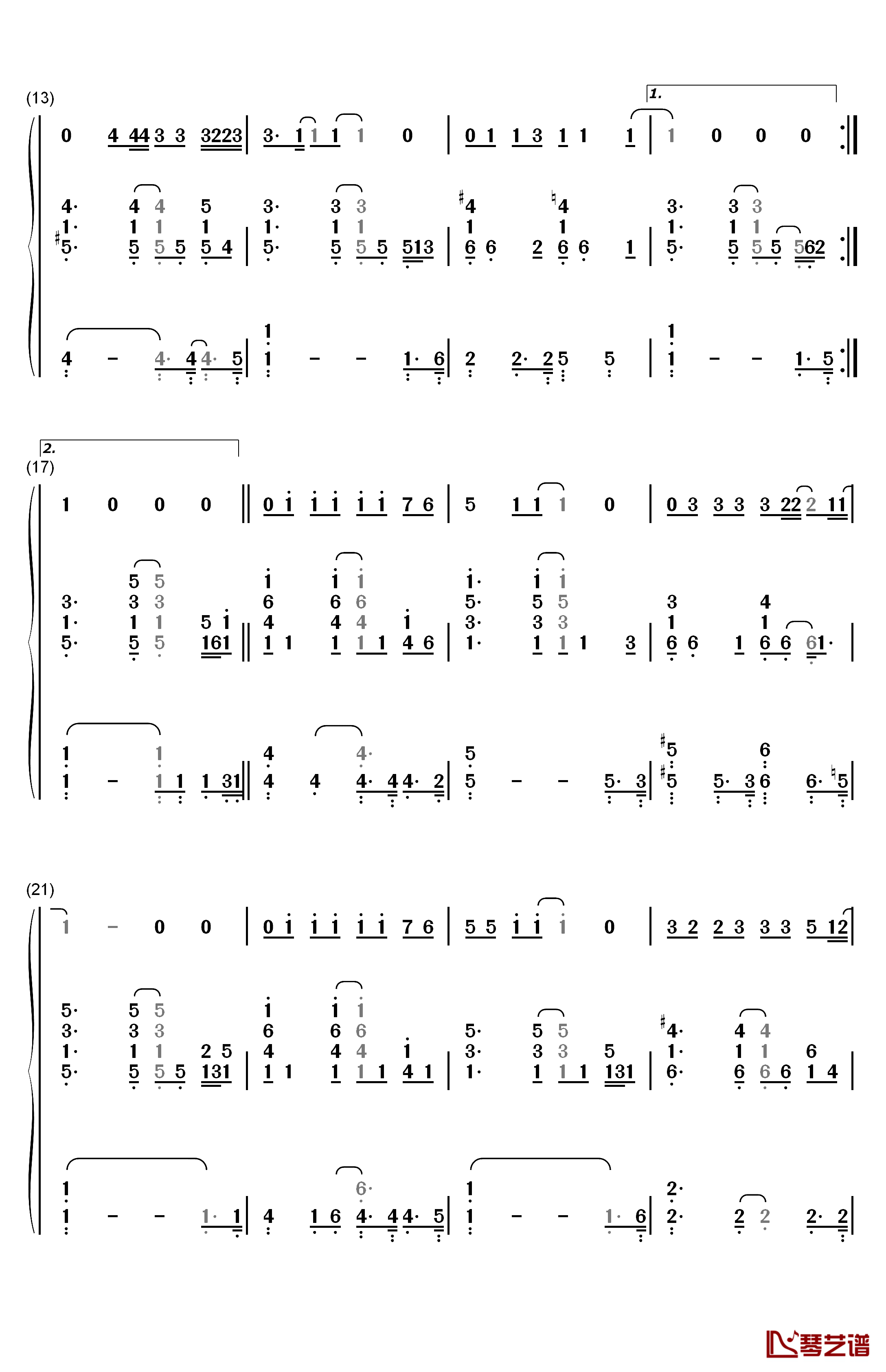 make you feel my love钢琴简谱-数字双手-Adele2
