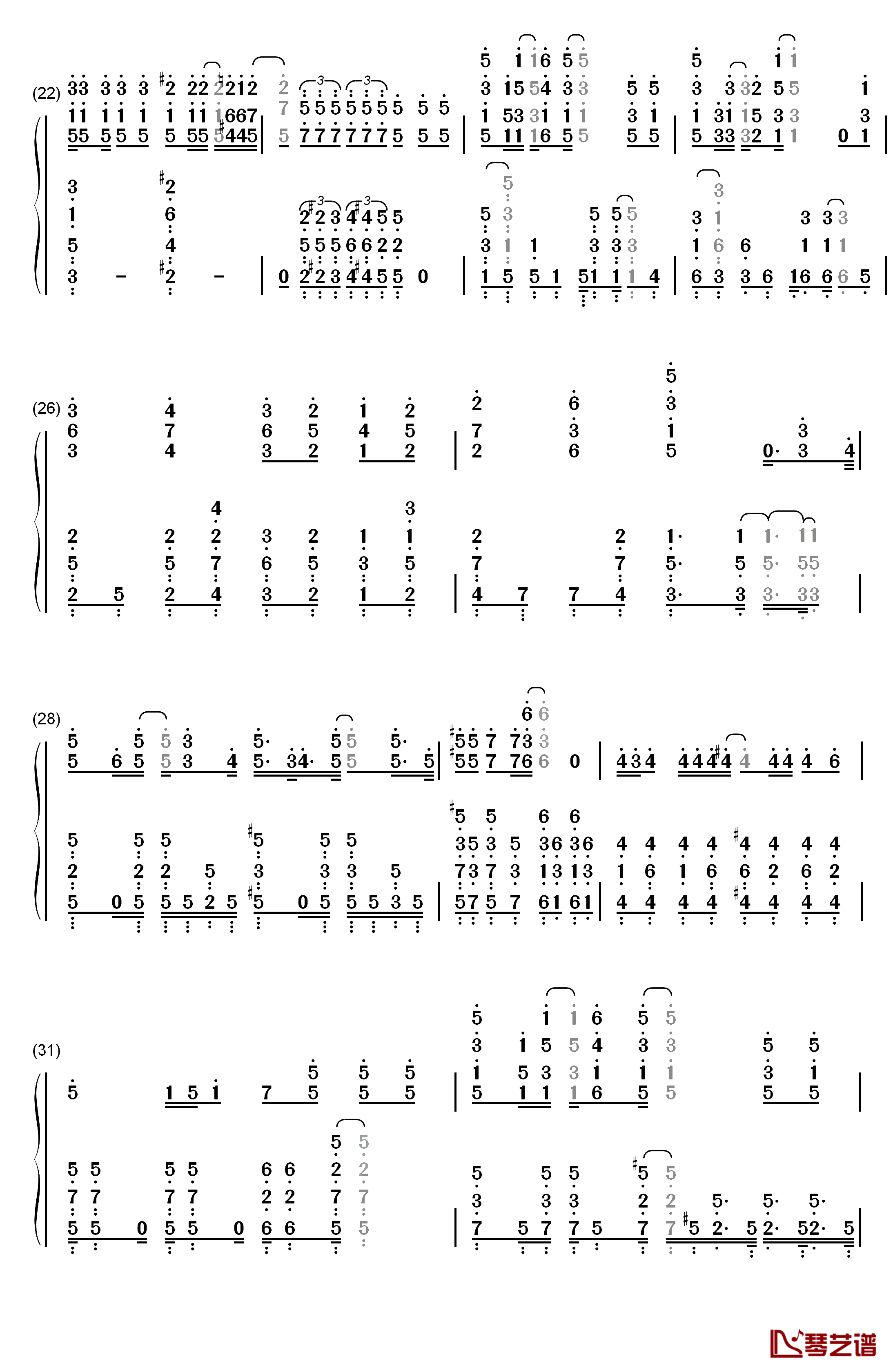 ミラクルカラーズ☆本日も異常ナシ钢琴简谱-数字双手-COLORS☆SLASH3
