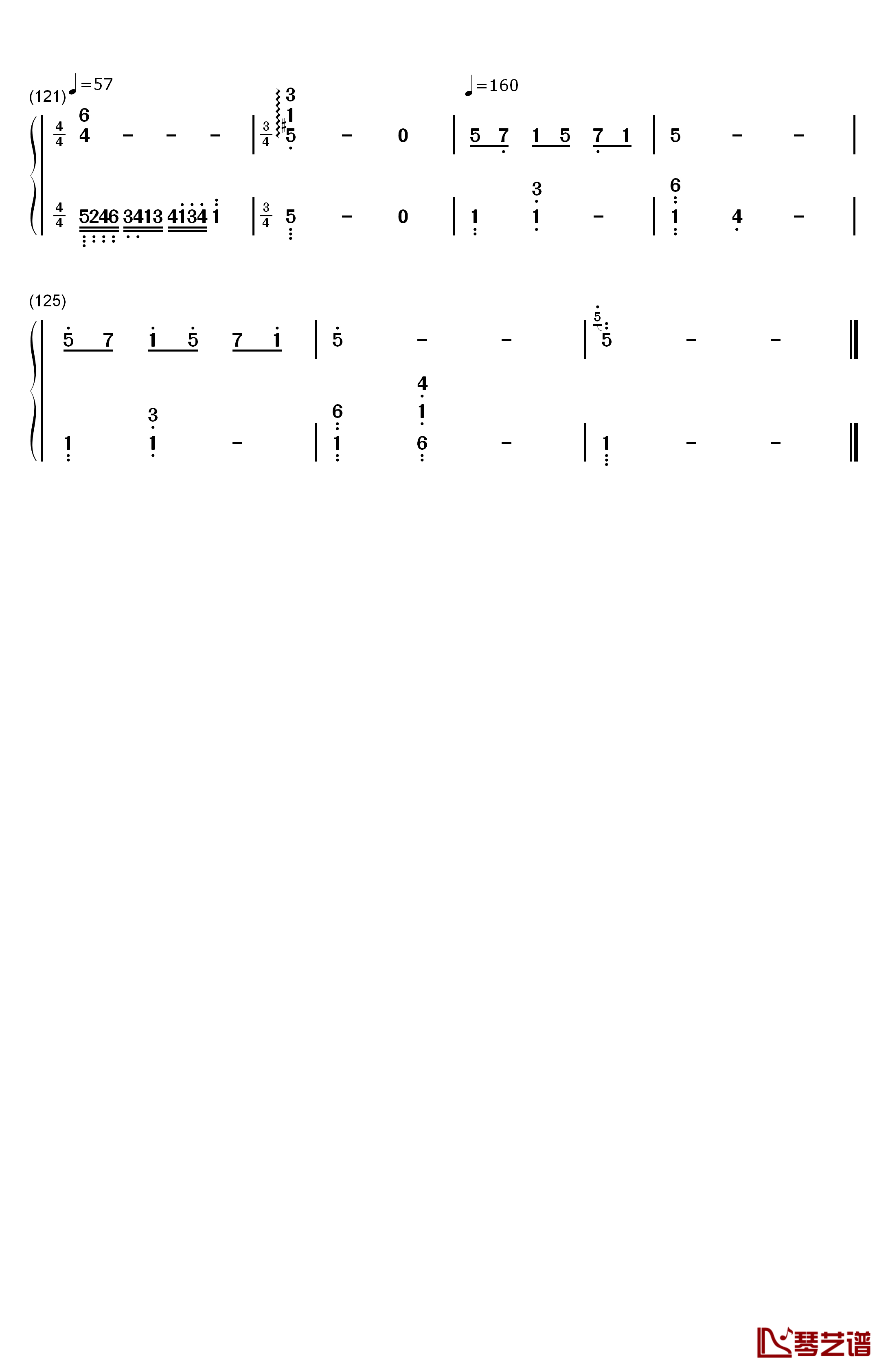 水面のワルツ钢琴简谱-数字双手-西村由纪江7
