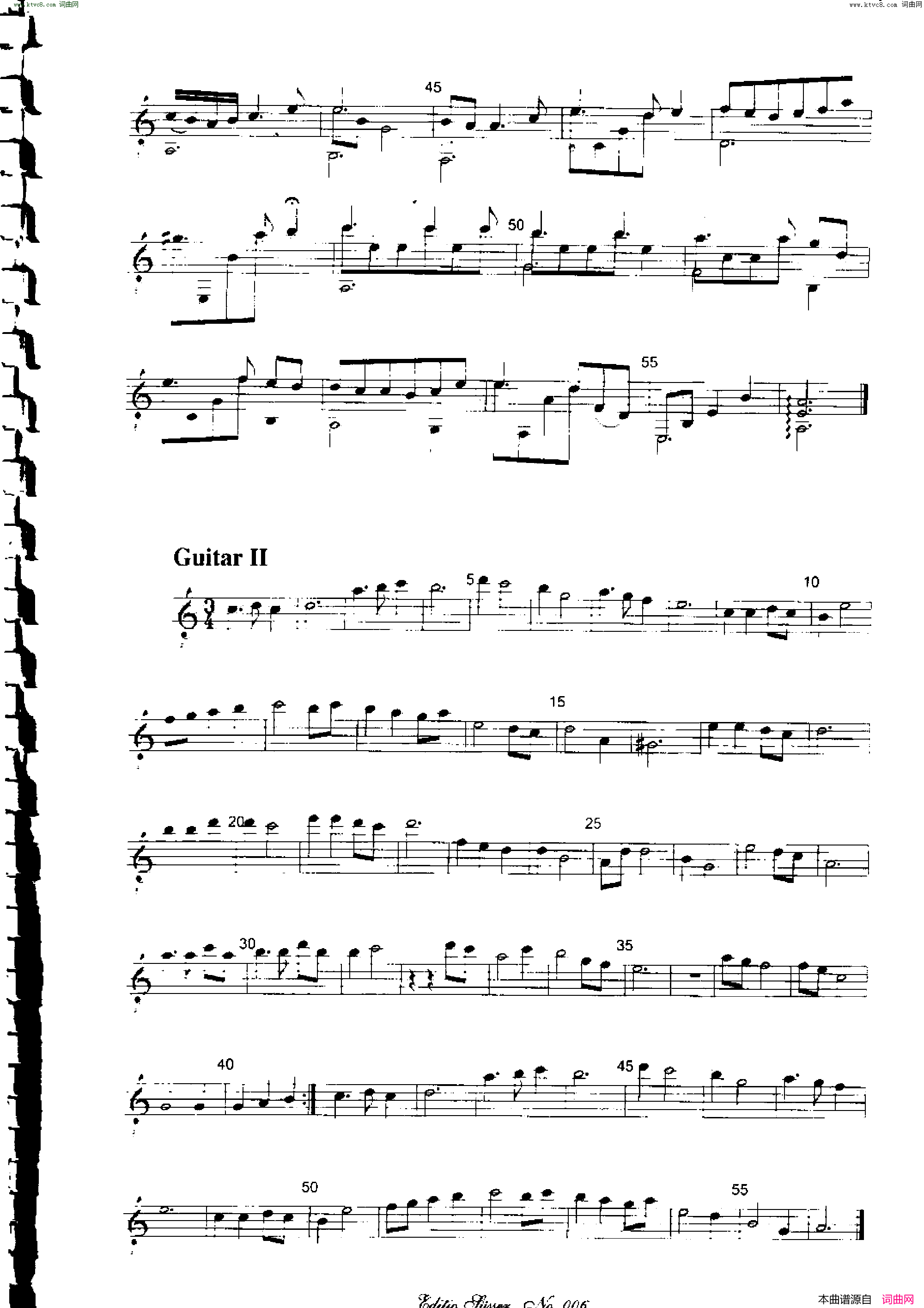 Classical guitar－Susser Ctibor_No 6, Fantazie ze sveta mineralu简谱1
