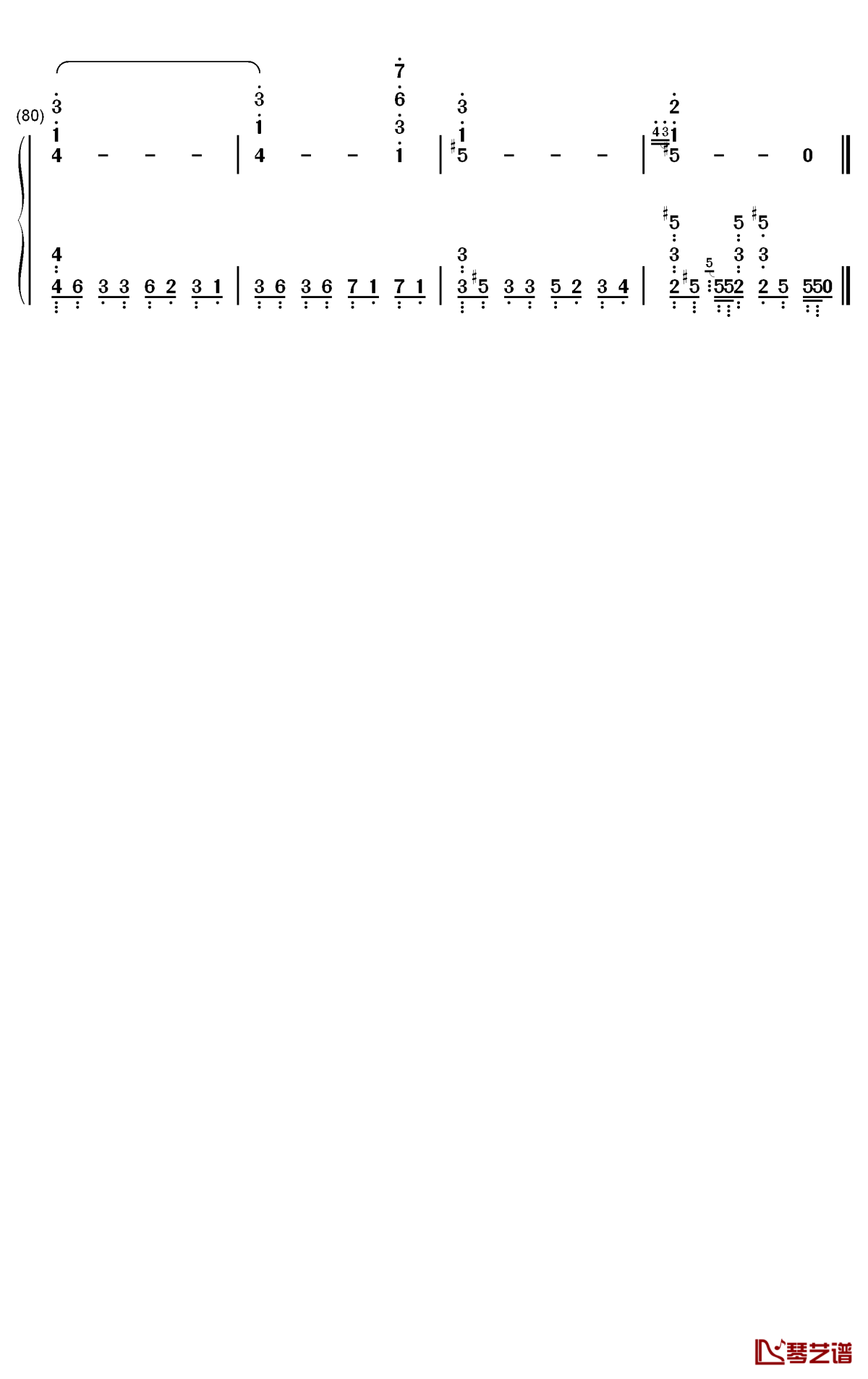 Other Side钢琴简谱-数字双手-MIYAVI6
