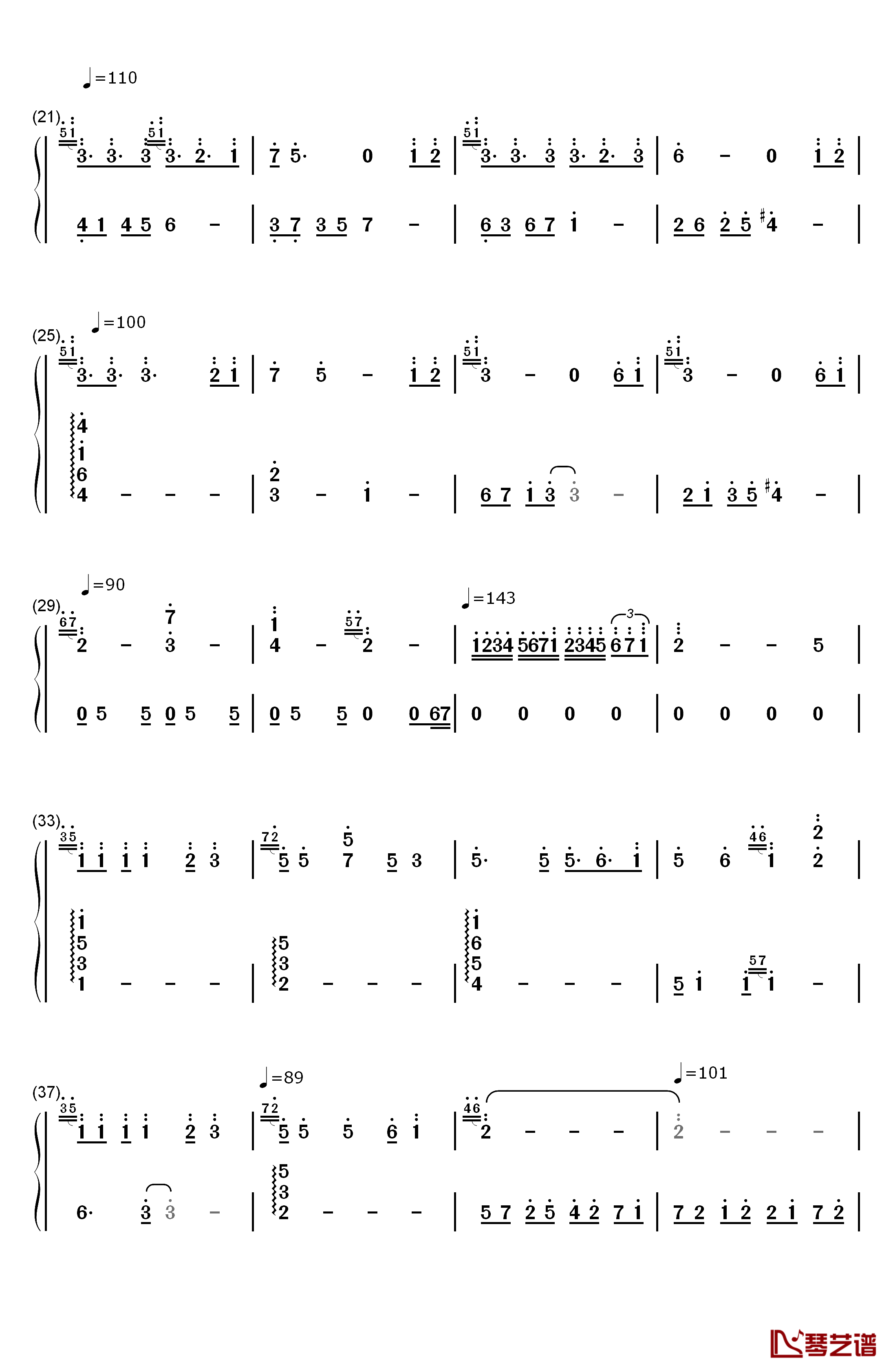 Part of Your World钢琴简谱-数字双手-Alan Menken2