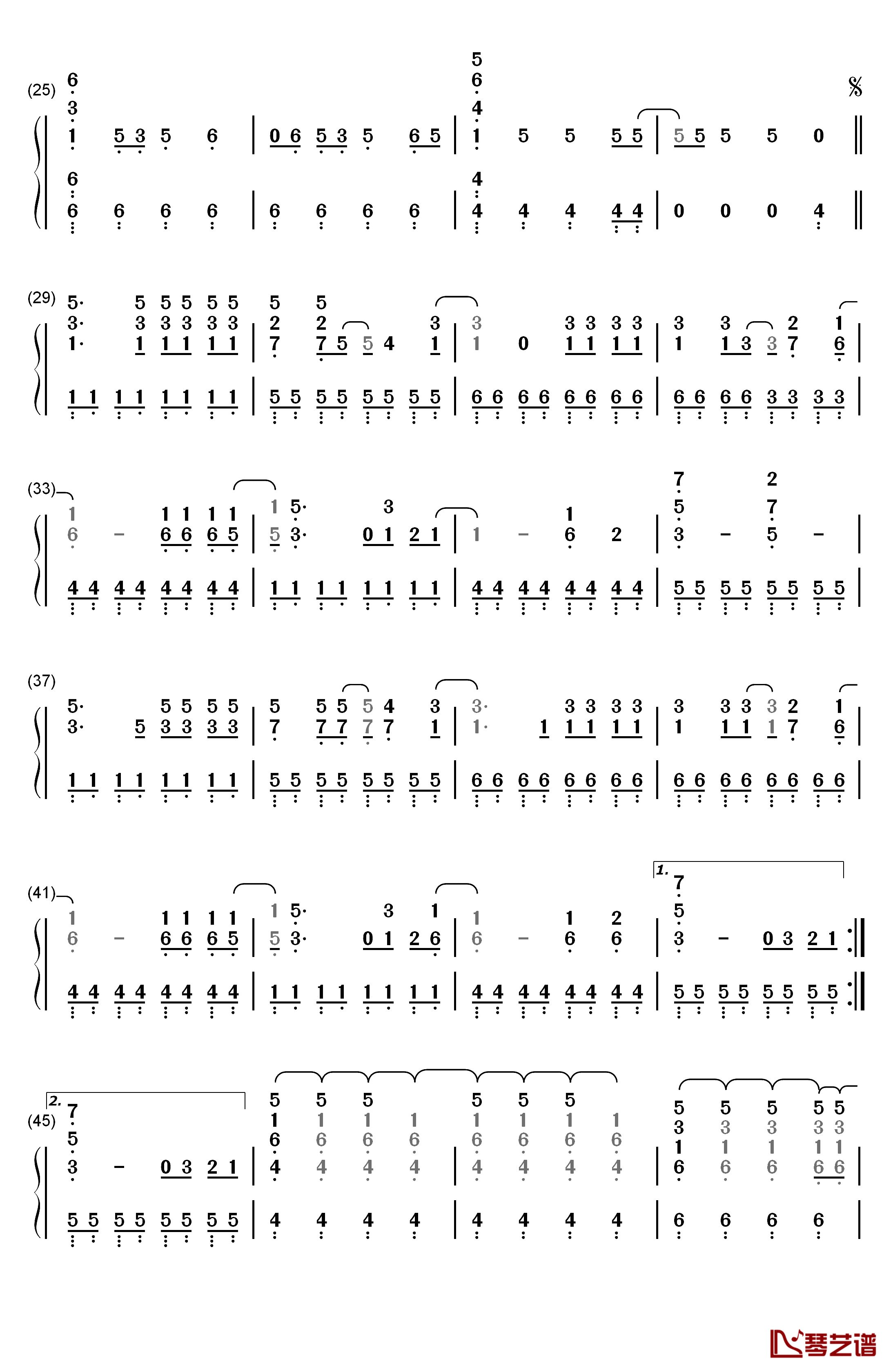 Kiss N  Tell钢琴简谱-数字双手-Kesha2