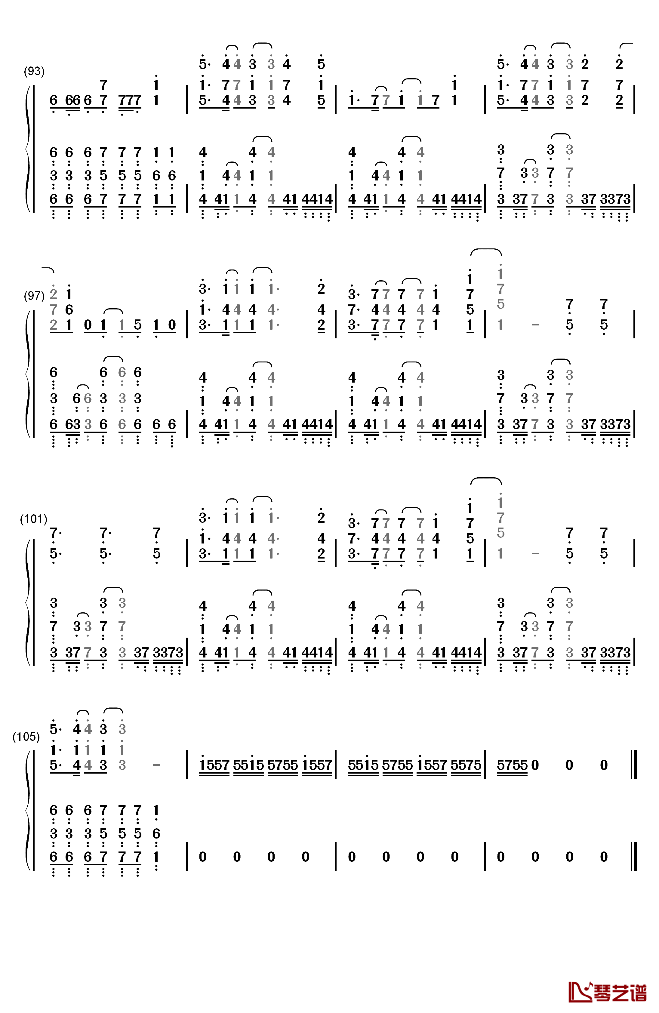 KISS OF DEATH钢琴简谱-数字双手-中岛美嘉6