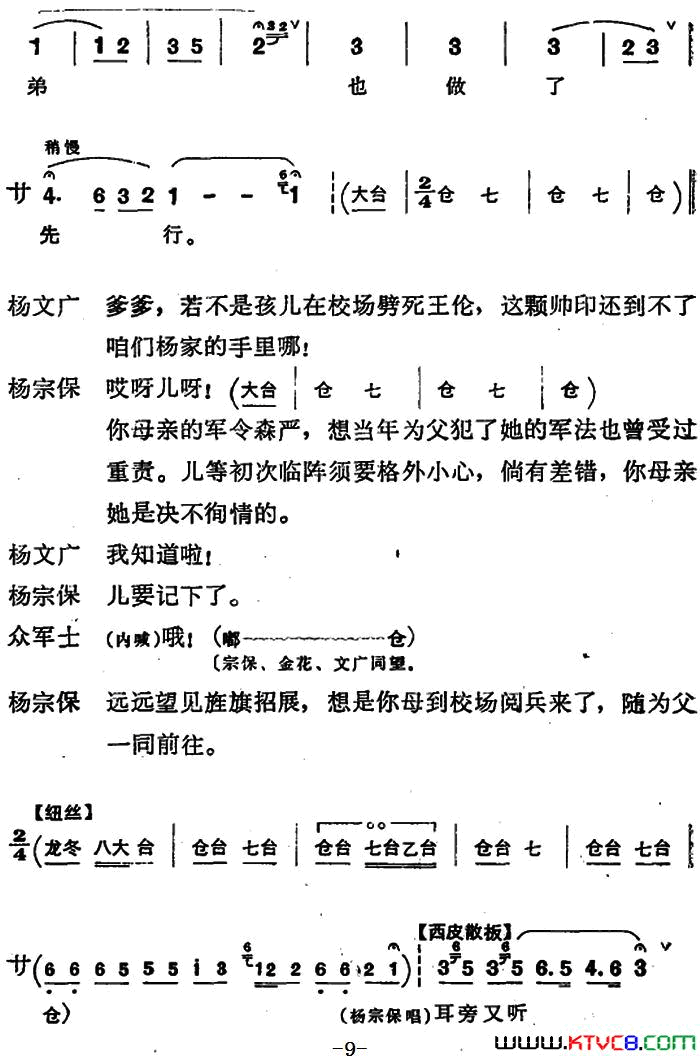 穆桂英挂帅第六场述旧穆桂英挂帅 第六场 述旧简谱1