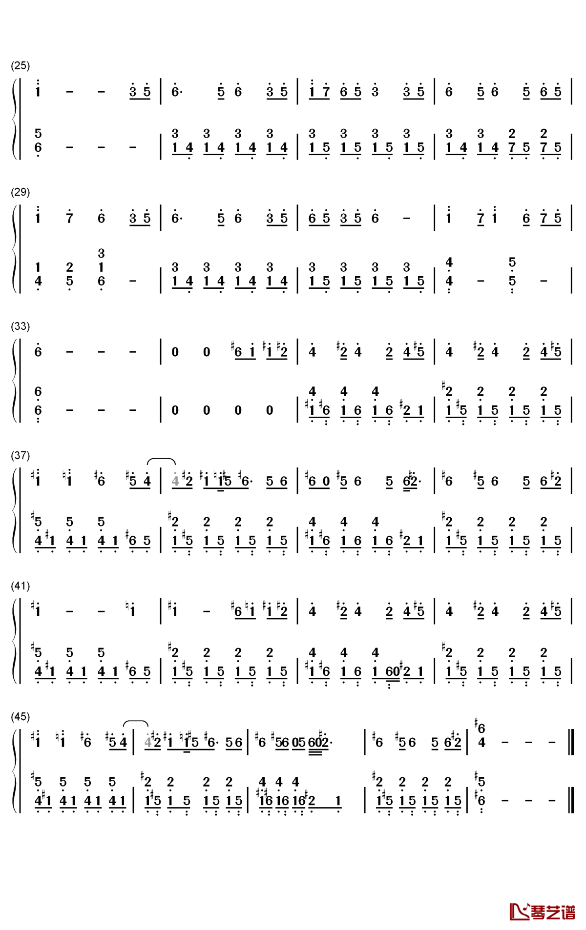 さくらの季节钢琴简谱-数字双手-38BEETS2