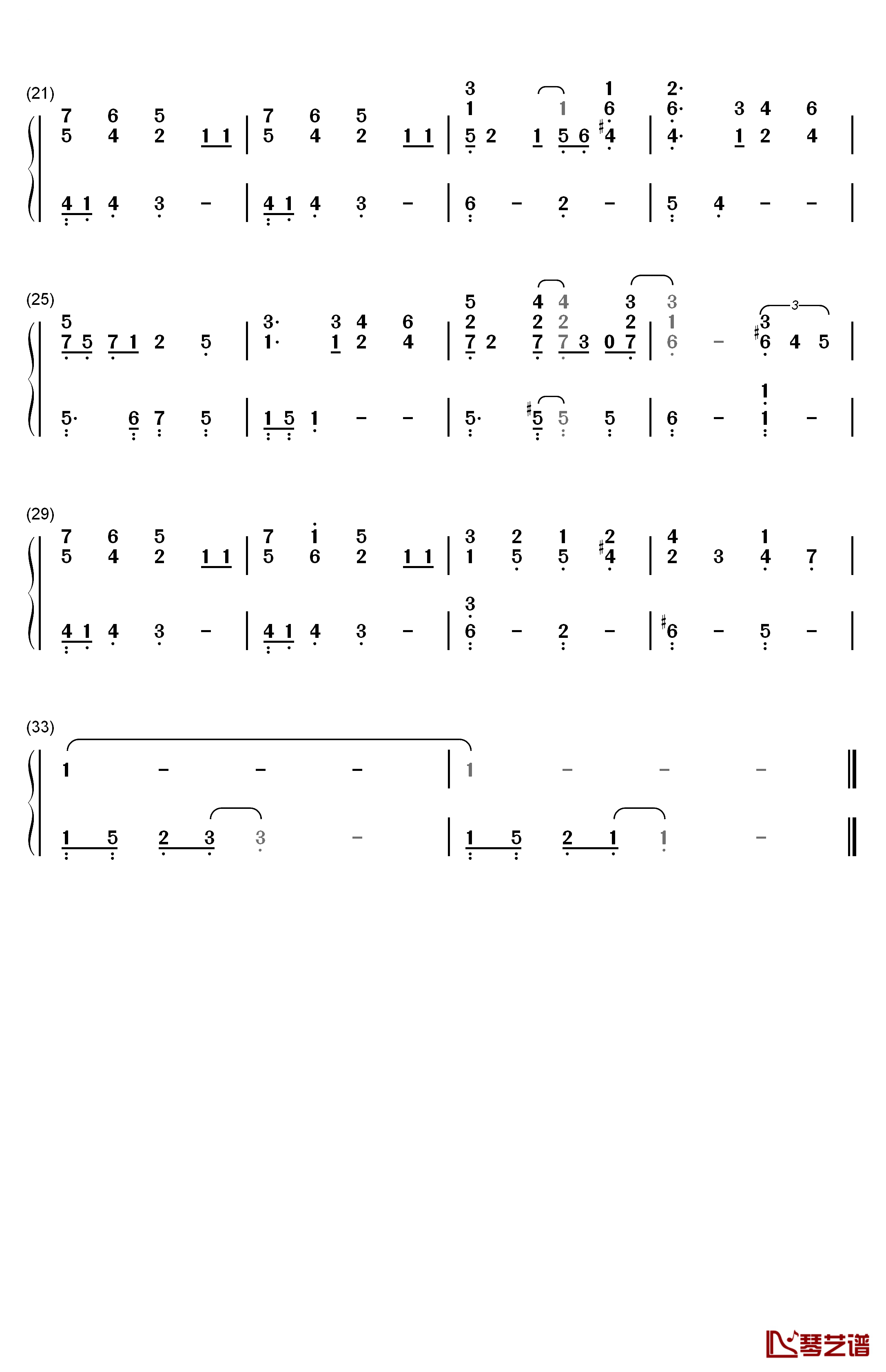 A Whole New World钢琴简谱-数字双手-Alan Menken2