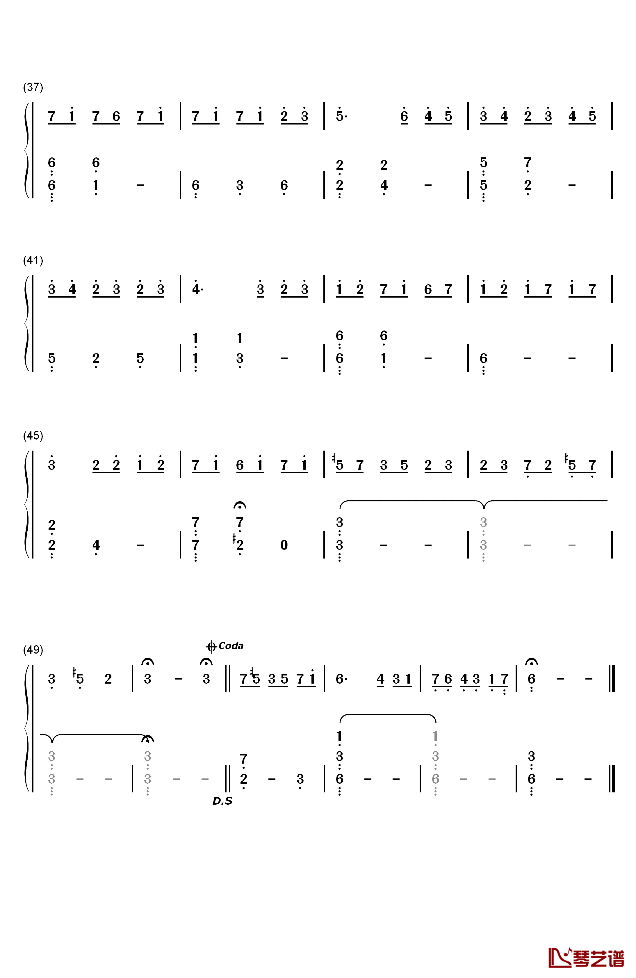 Beethoven's Silence钢琴简谱-数字双手-Ernesto Cortazar3