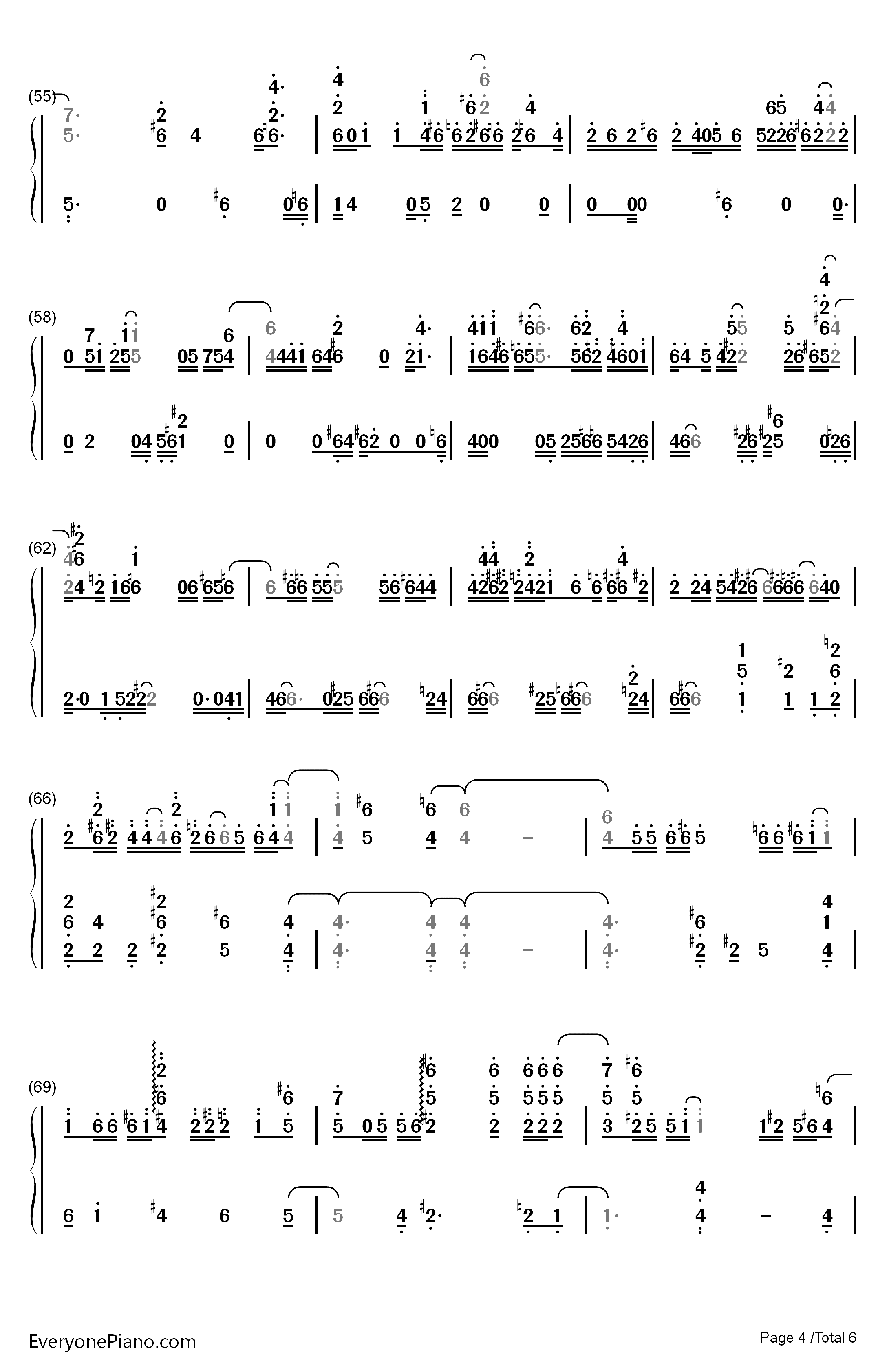 Once in a While Talk of The Old Days钢琴简谱-数字双手-加藤登纪子4