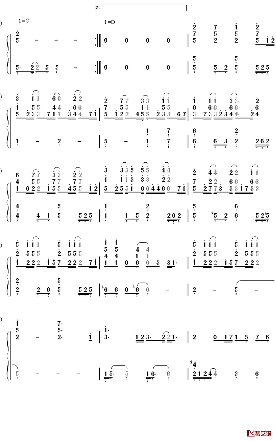 Dreaming钢琴简谱-数字双手-金秀贤3