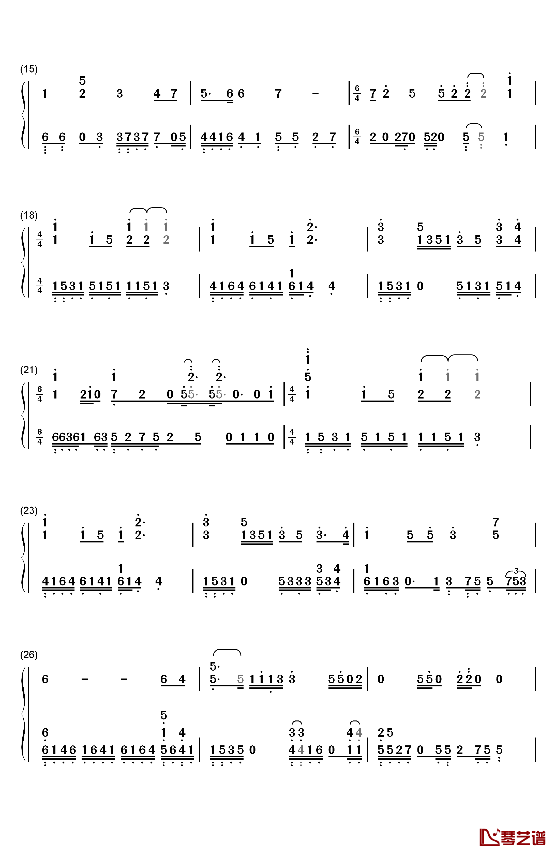 The Scale Song钢琴简谱-数字双手-Kan R. Gao2