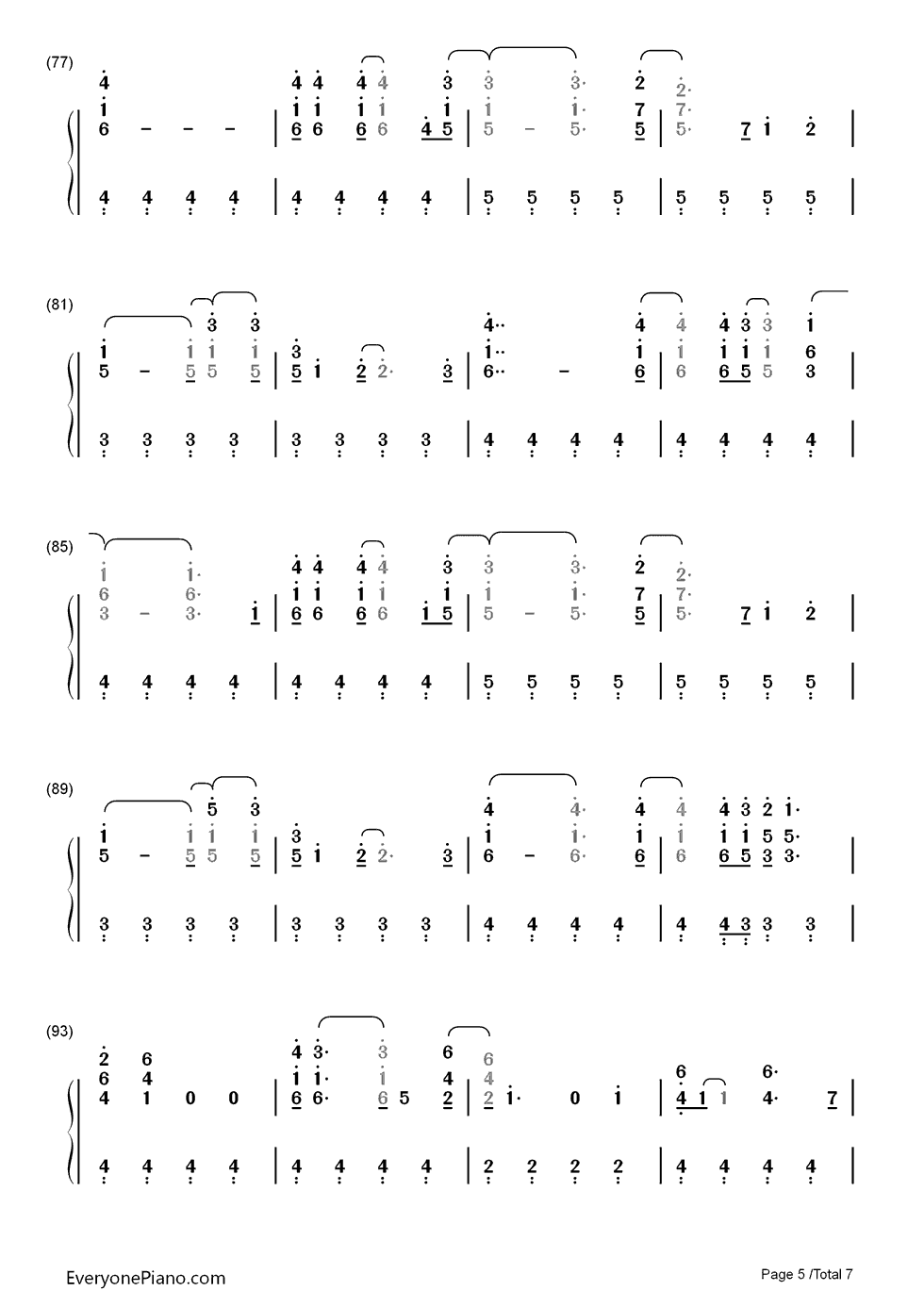 Don't Let It Break Your Heart钢琴简谱-数字双手-Coldplay5