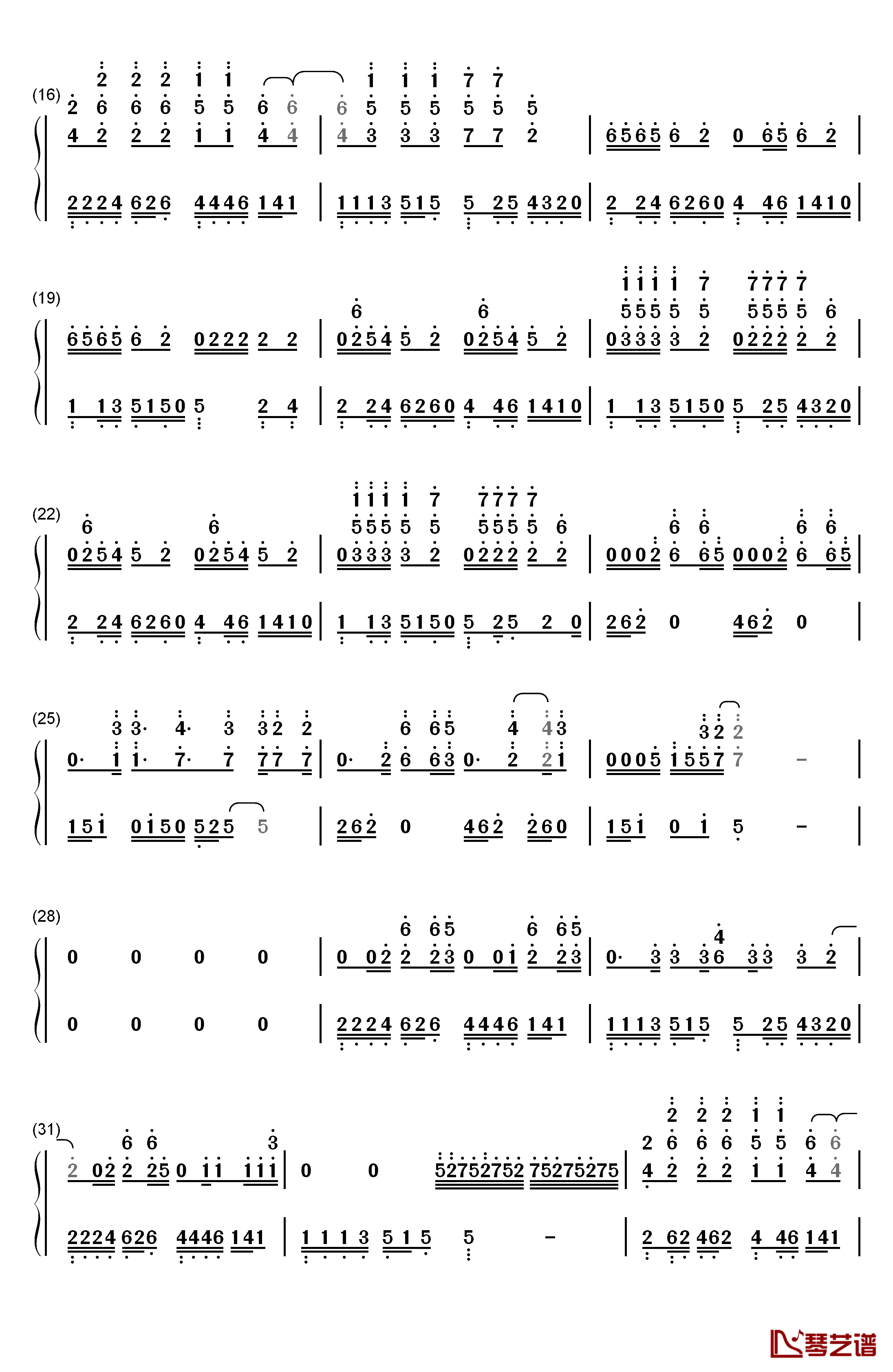 Radioactive钢琴简谱-数字双手-William Joseph Imagine Dragons2