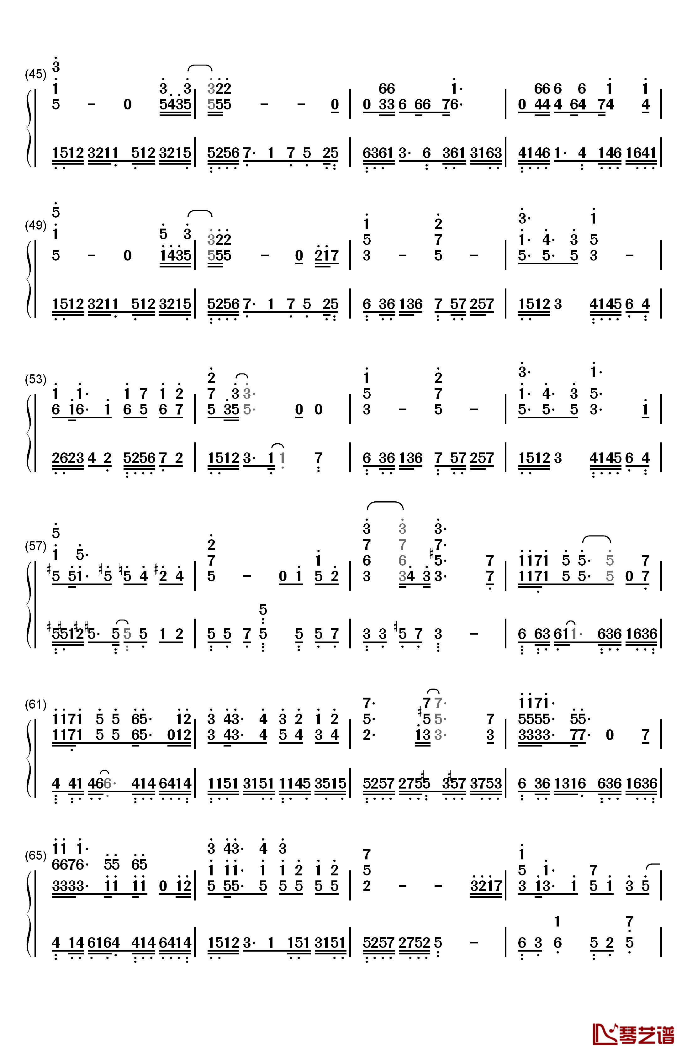 Weight of the World钢琴简谱-数字双手-MONACA3